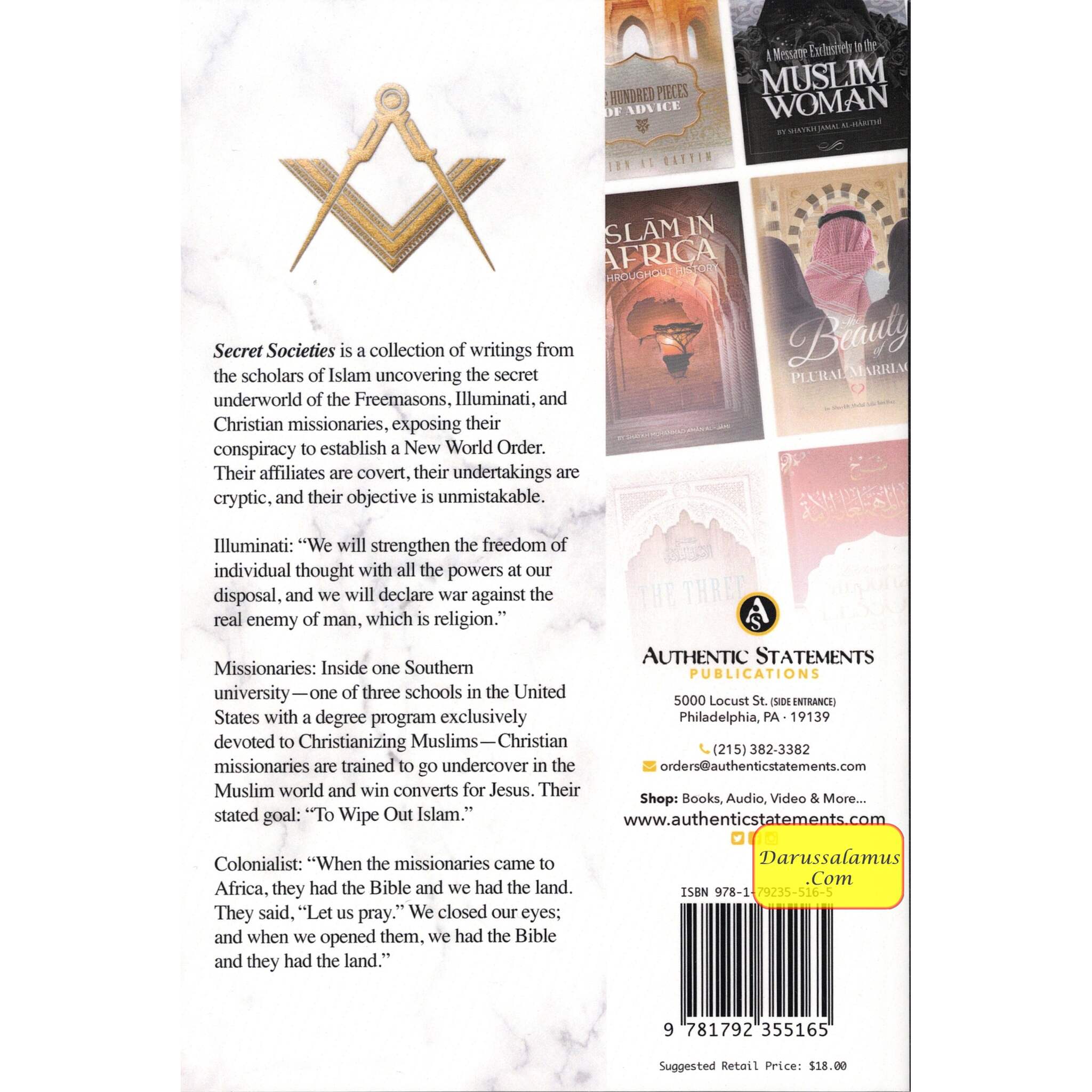 Secret Society (Freemasons, illuminati and Missionaries) By Rasheed Barbee、mySite、topwebapps