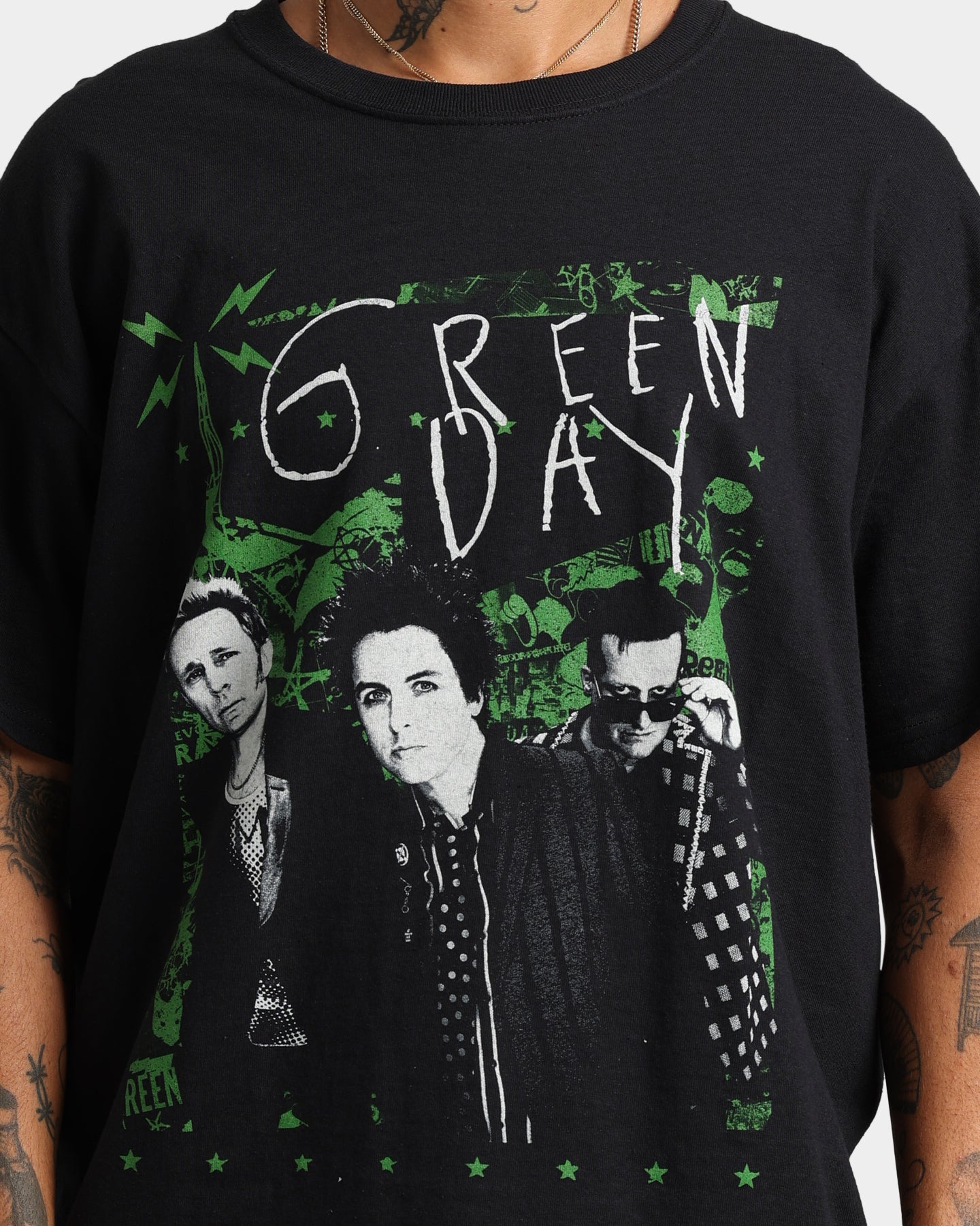 Green Day Green Lean T-Shirt Black、mySite、zt4zffjzw