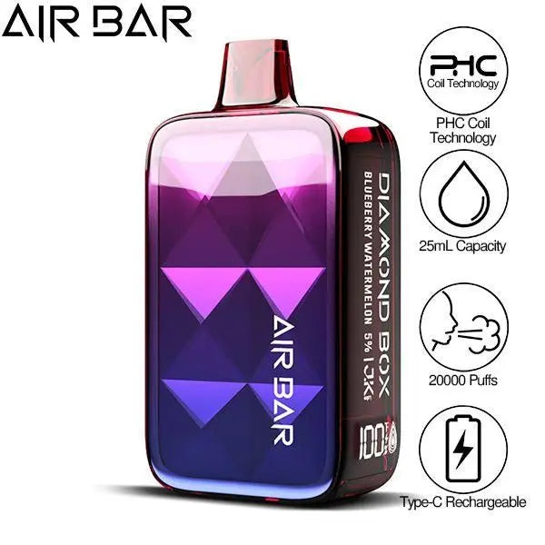 Air Bar Diamond Box 20000 Puffs Rechargeable Vape 25mL、mySite、zt4zffjzw