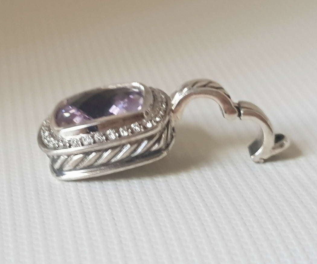 David Yurman Albion Pendant 11mm Amethyst & Diamond、mySite、hinf8tx79