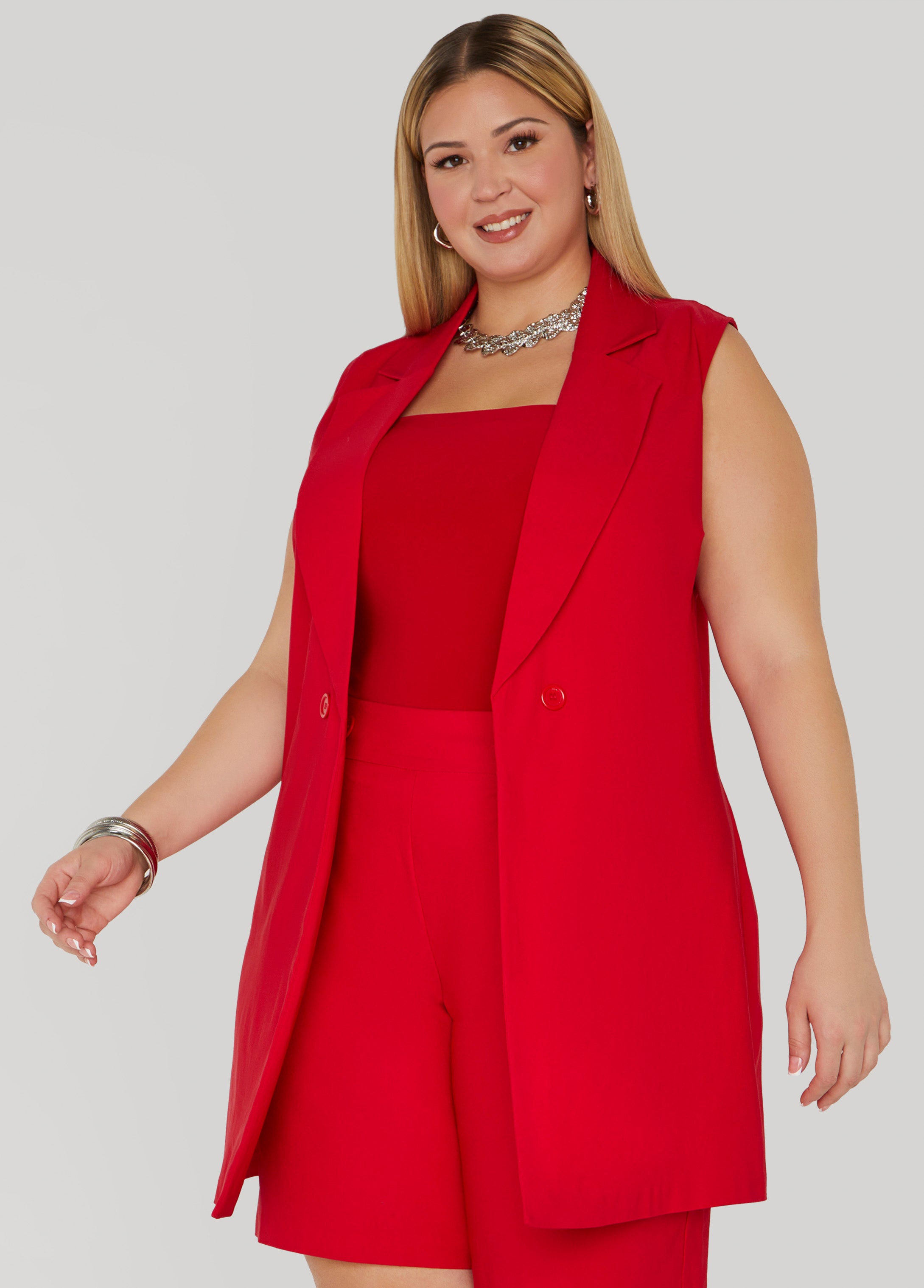 Button Embellished Vest、mySite、bengalsvssteelers