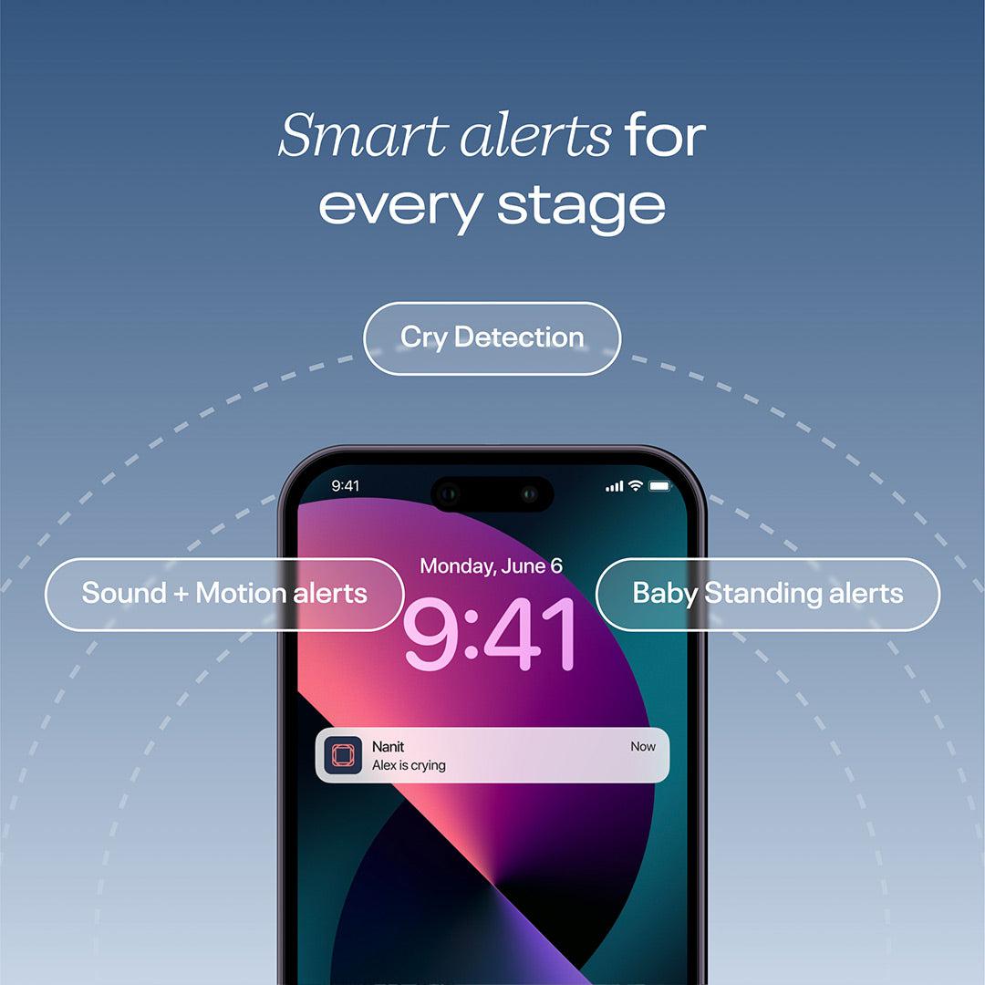  Nanit Pro Baby Monitor + Wall Mount - White、mySite、merchandisen