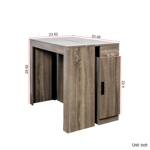 Multifunctional extendable console table、、casual