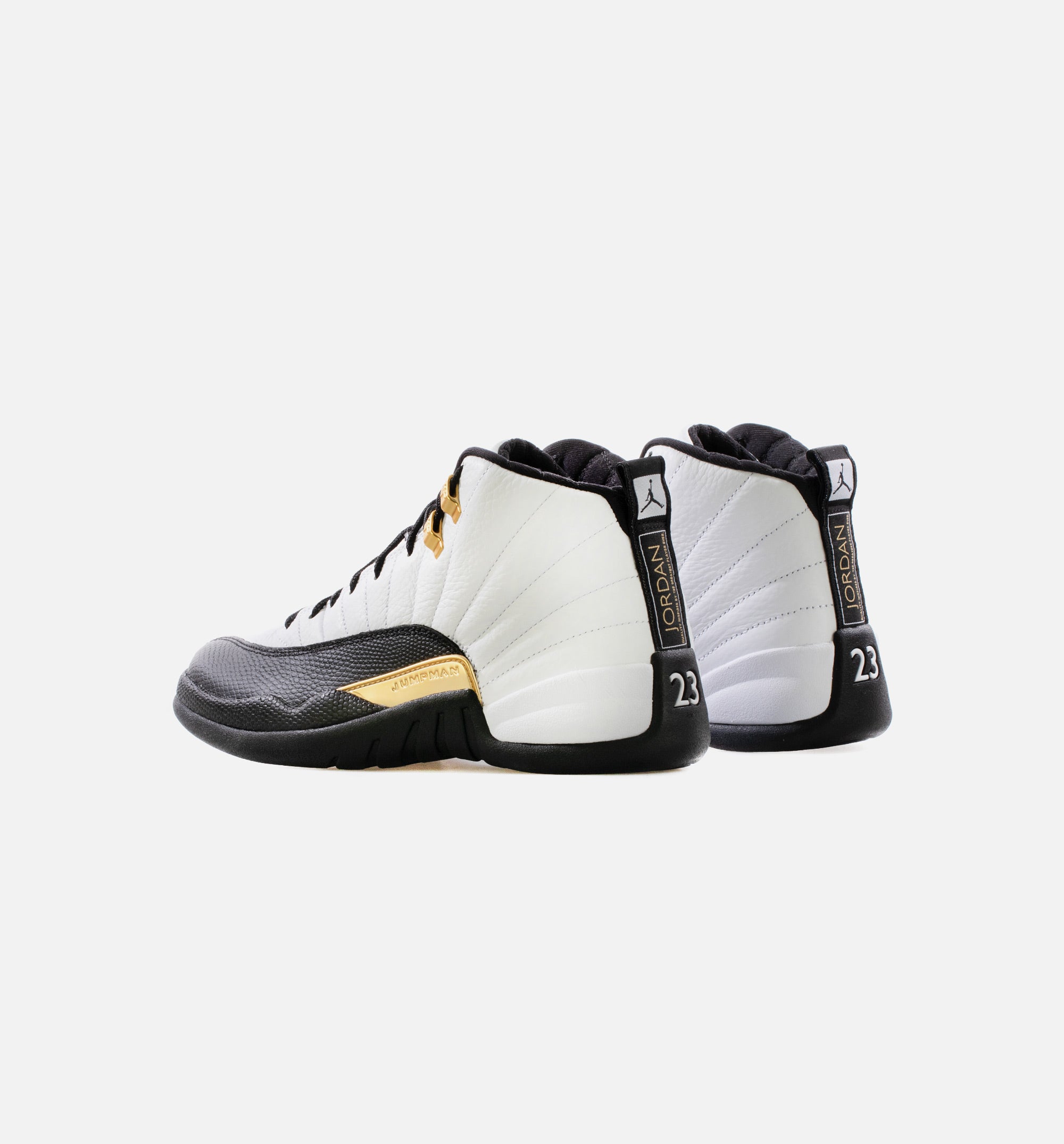 Air Jordan 12 Retro Royalty Mens Lifestyle Shoe - White/Black/Metallic Gold Limit One Per Customer、mySite、dreamappss