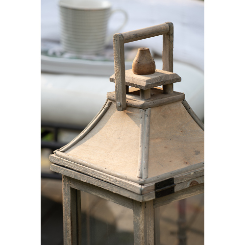 Wooden Candle Lantern Decorative, Hurricane Lantern Holder Decor for Indoor Outdoor, Home Garden Wedding、、xpatfood