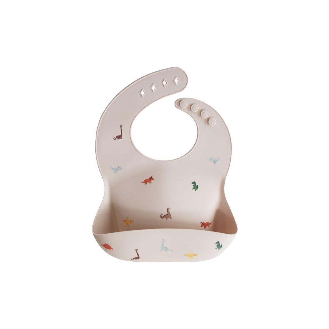  Mushie Silicone Baby Bib - Dinosaurs、mySite、merchandisen