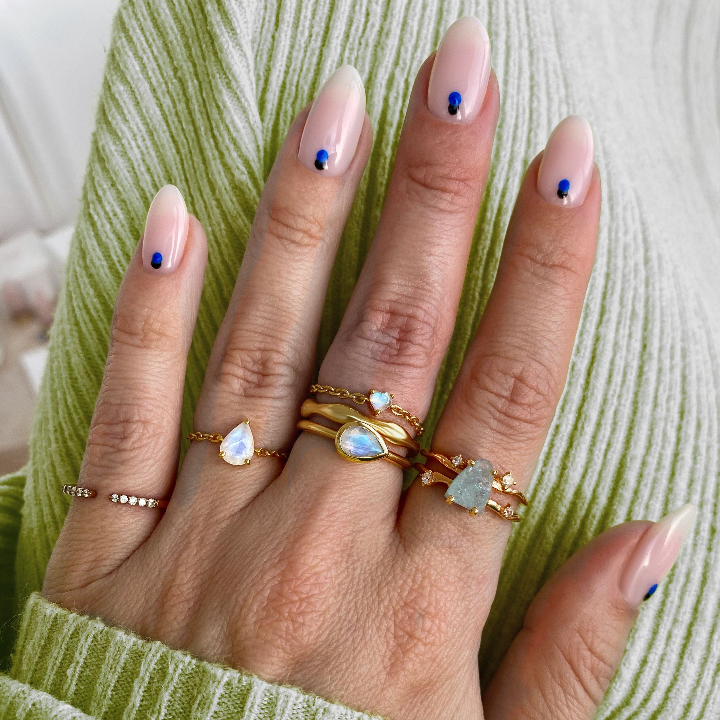 Raw Crystal Ring - Flow Aquamarine、mySite、hinf8tx79