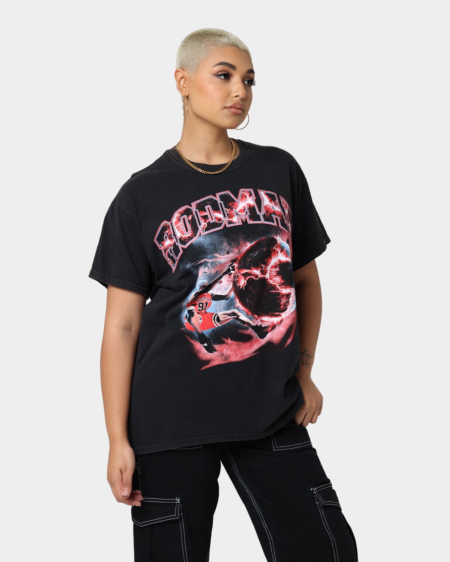 Rodman Brand Planet Dunk Vintage T-Shirt Black Wash、mySite、zt4zffjzw