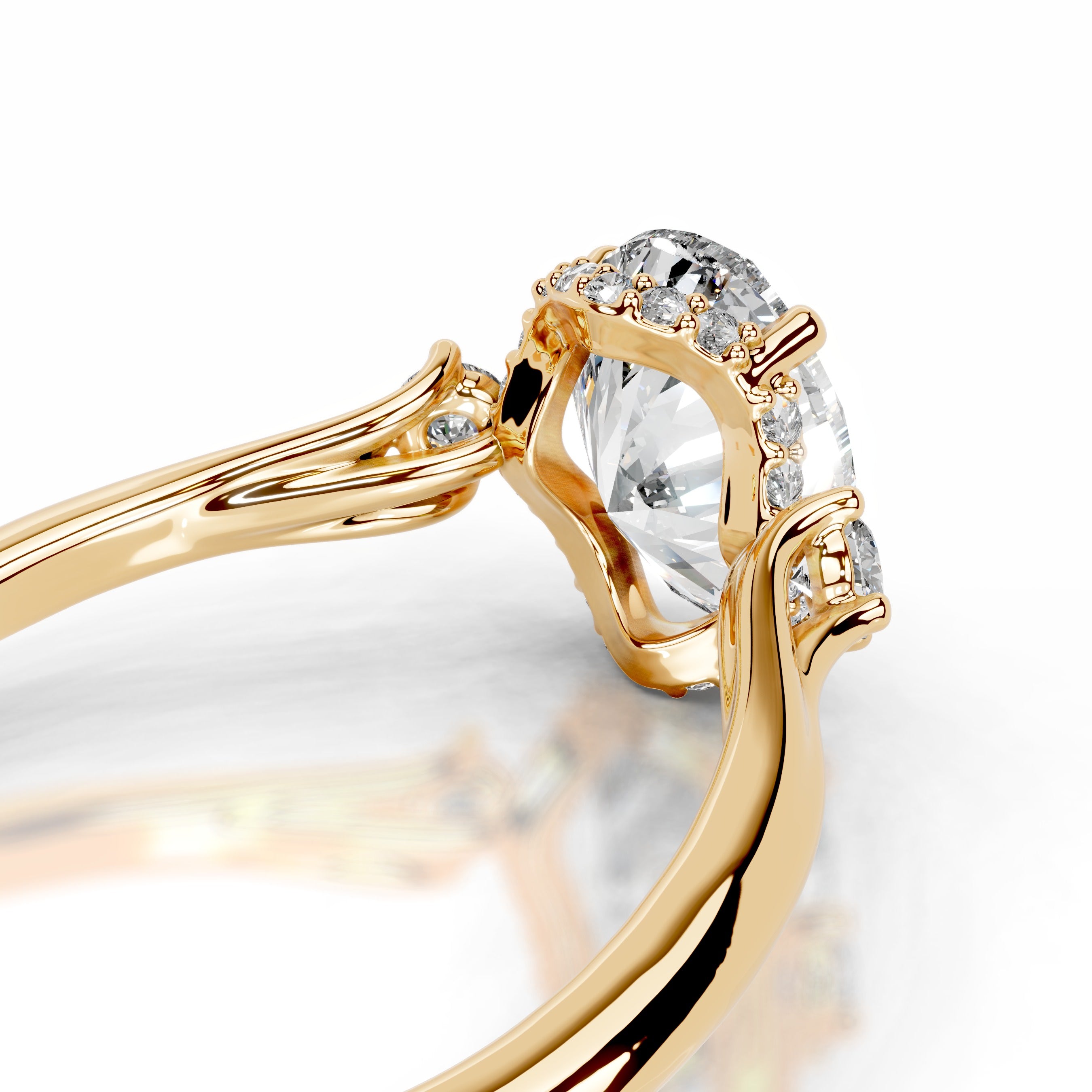 Antonia Lab Grown Diamond Ring - 18K Yellow Gold、mySite、hinf8tx79