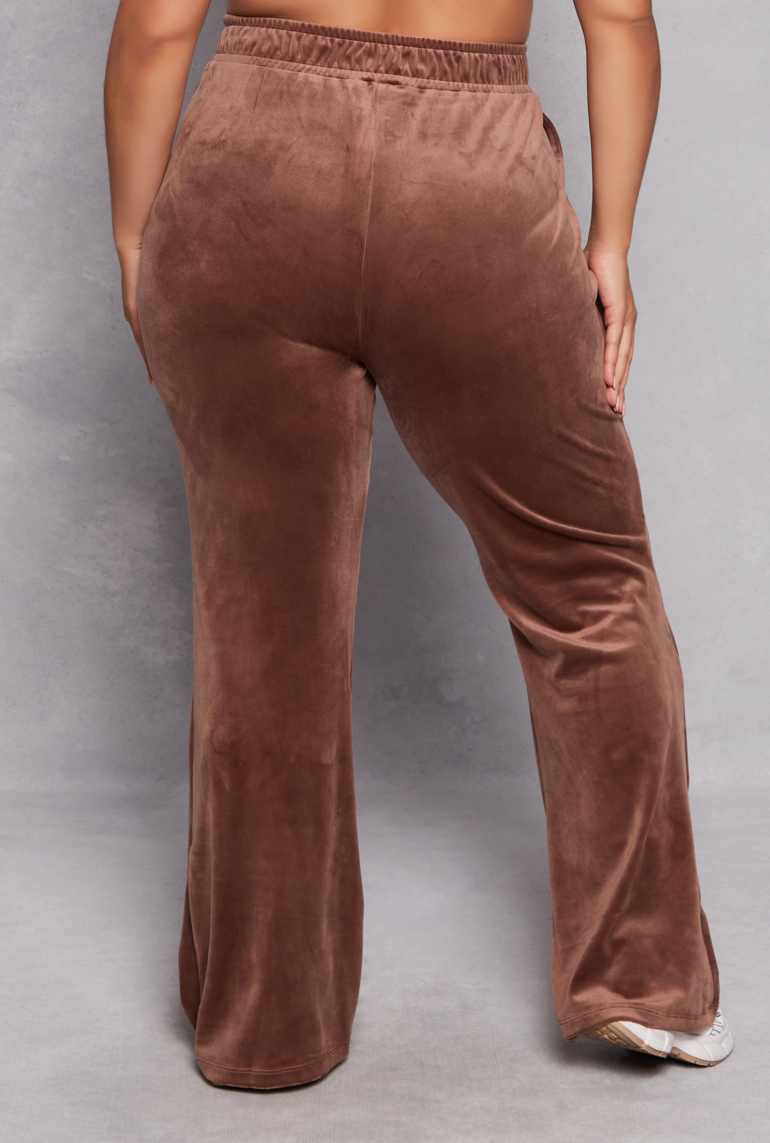 Plus Size Iris Velour Pintuck Sweatpants、mySite、camillekostekn