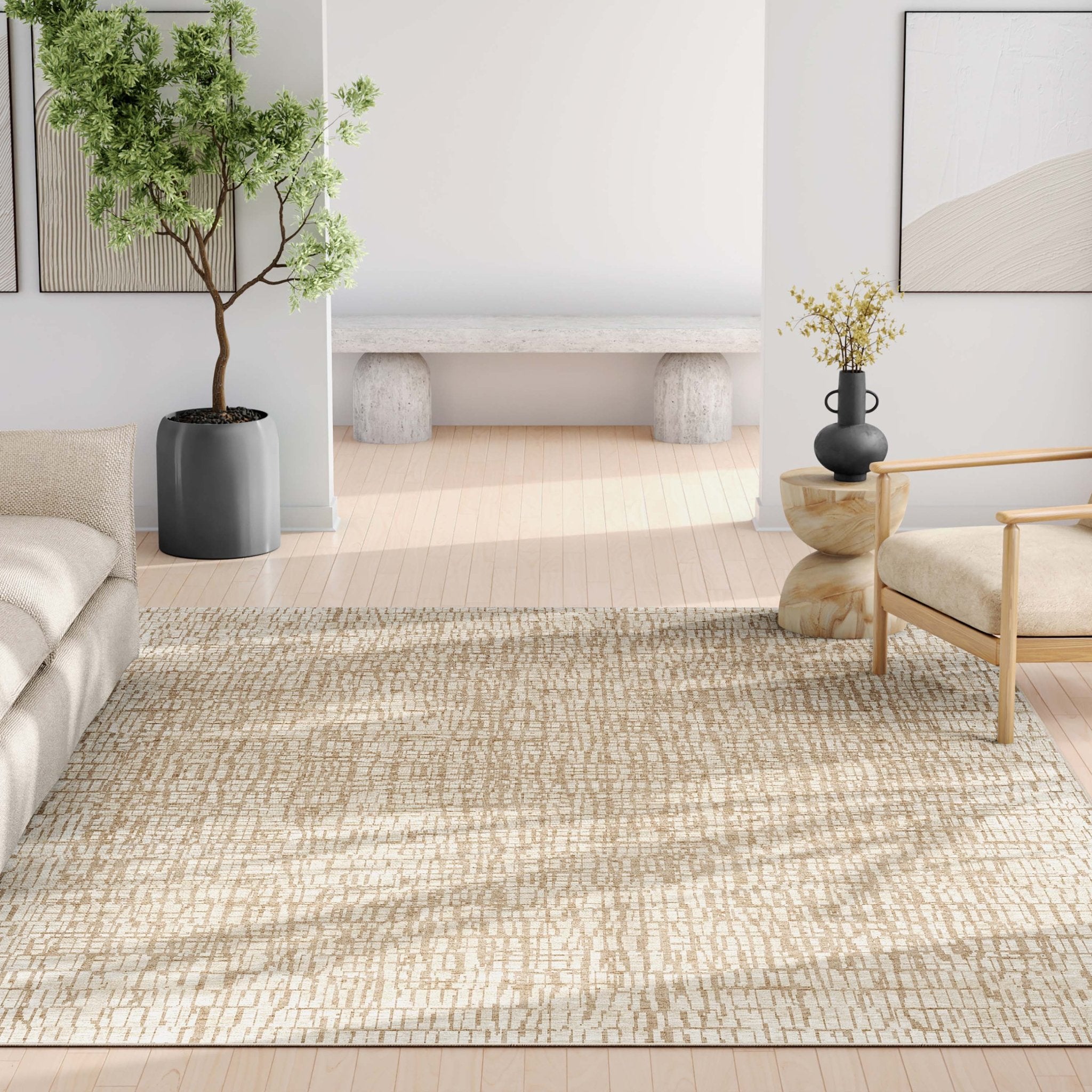 Nightscape Abstract Geometric Flatweave Rug、mySite、gigharbornorthrealestate