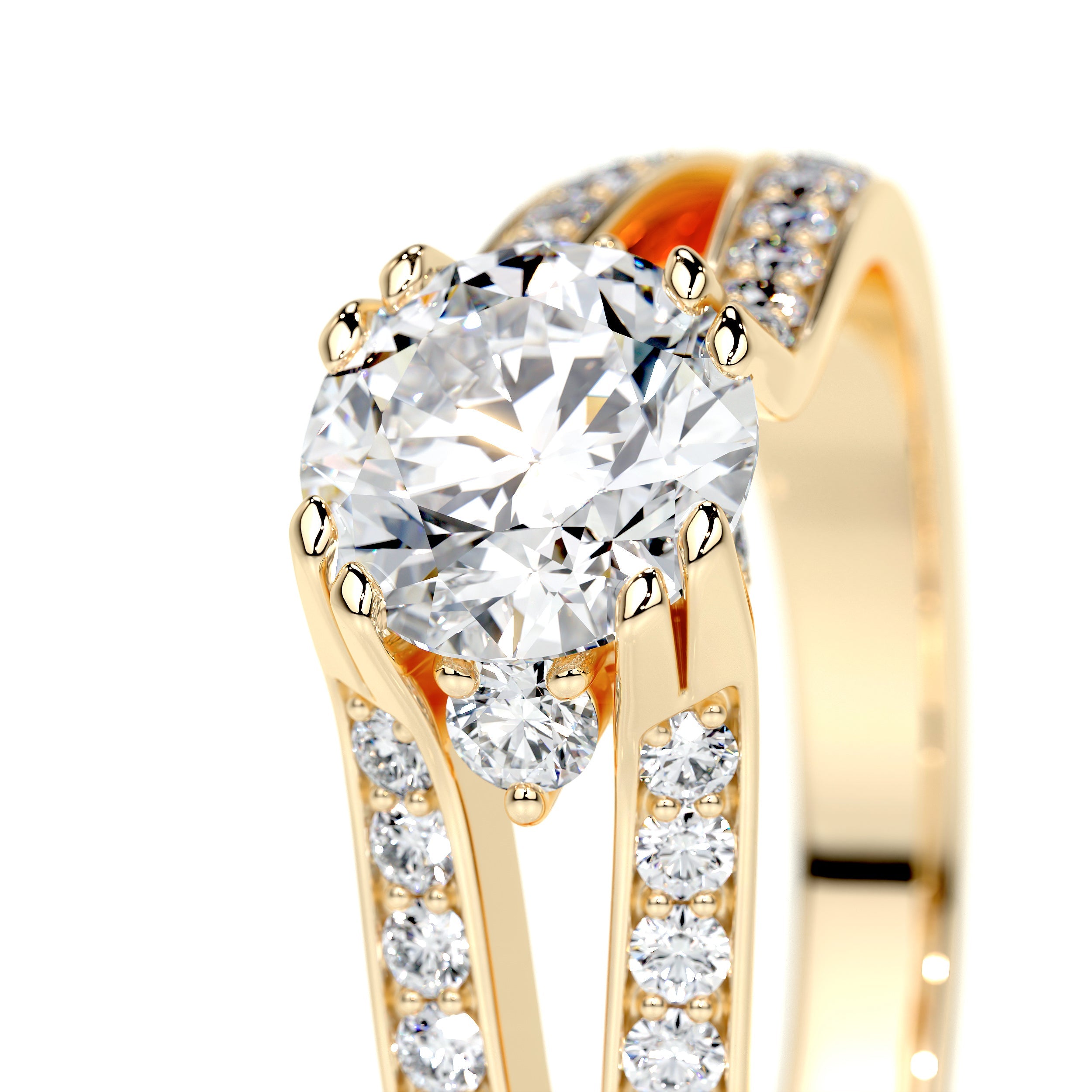 Alex Lab Grown Diamond Ring -18K Yellow Gold、mySite、hinf8tx79