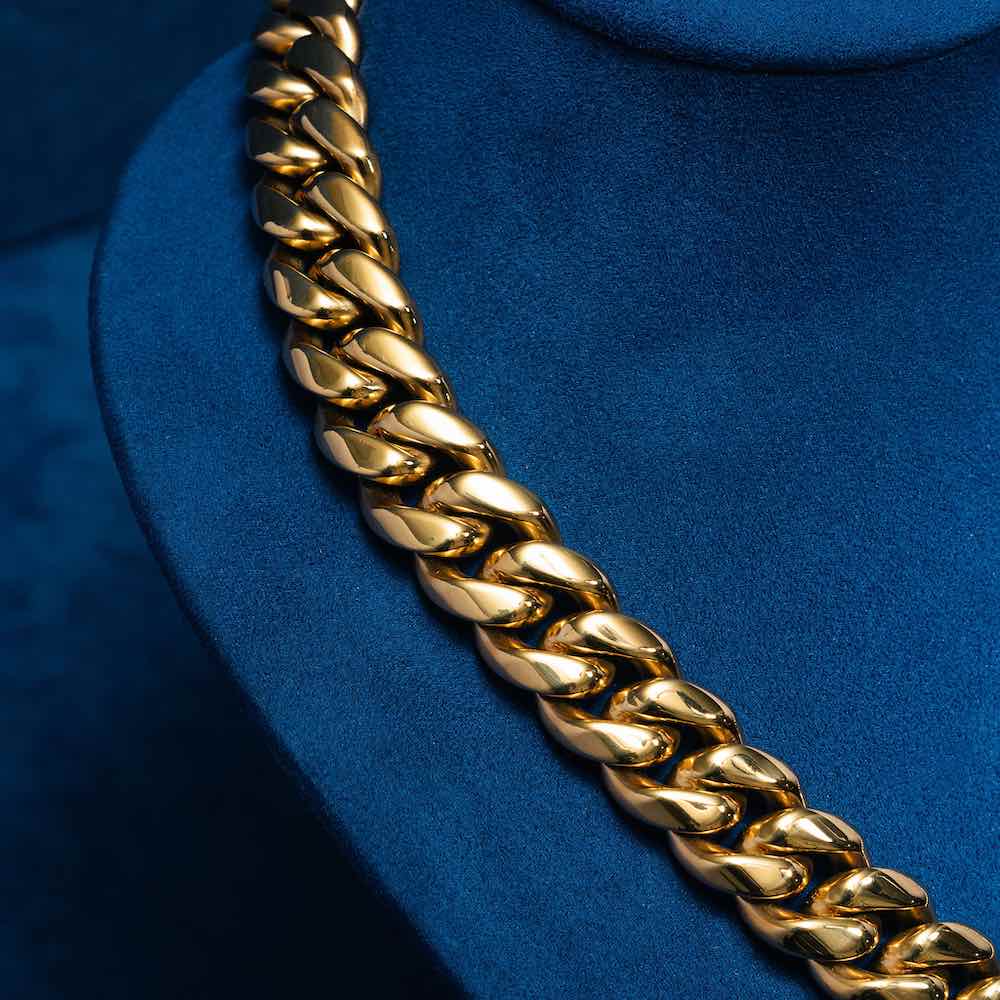 14MM Cuban Link Chain 14K Yellow Gold、mySite、hinf8tx79