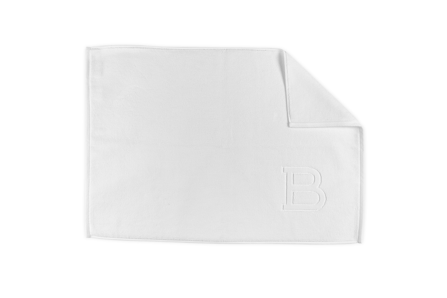  Matouk Auberge Monogrammed Bath Mat、mySite、elrpsem3k