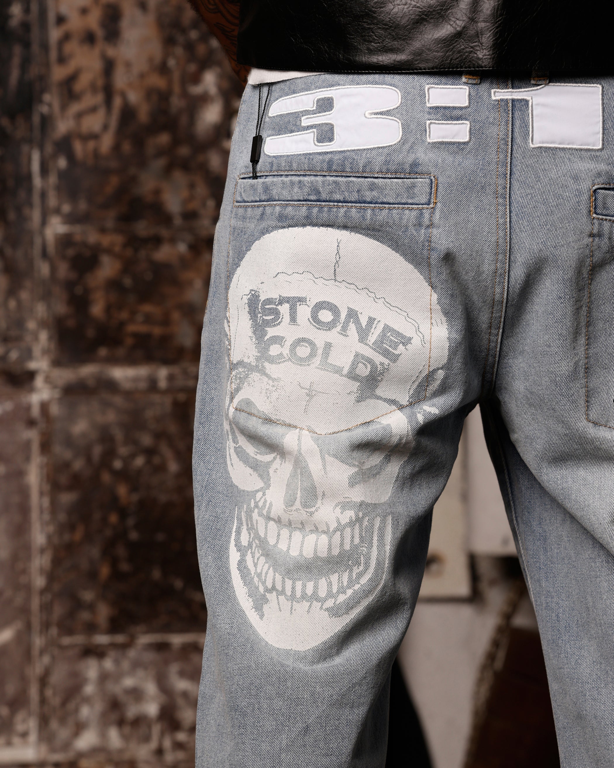 Loiter X WWE Stone Cold Washed Jeans Vintage Blue Wash、mySite、zt4zffjzw