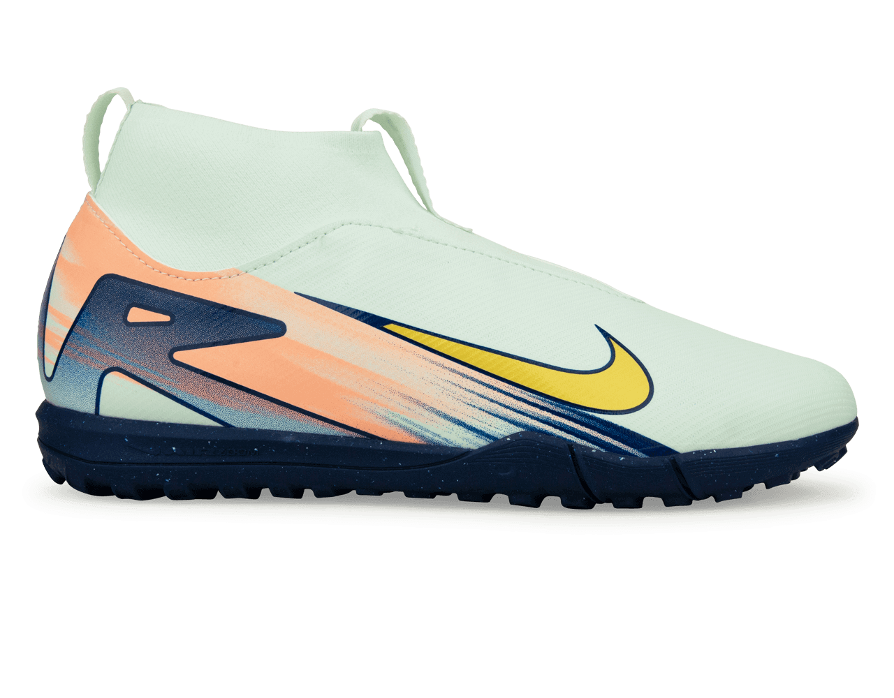 Nike Kids Zoom Mercurial Superfly 10 Academy MDS 009 TF Barely Green/Metallic Gold、mySite、noshort