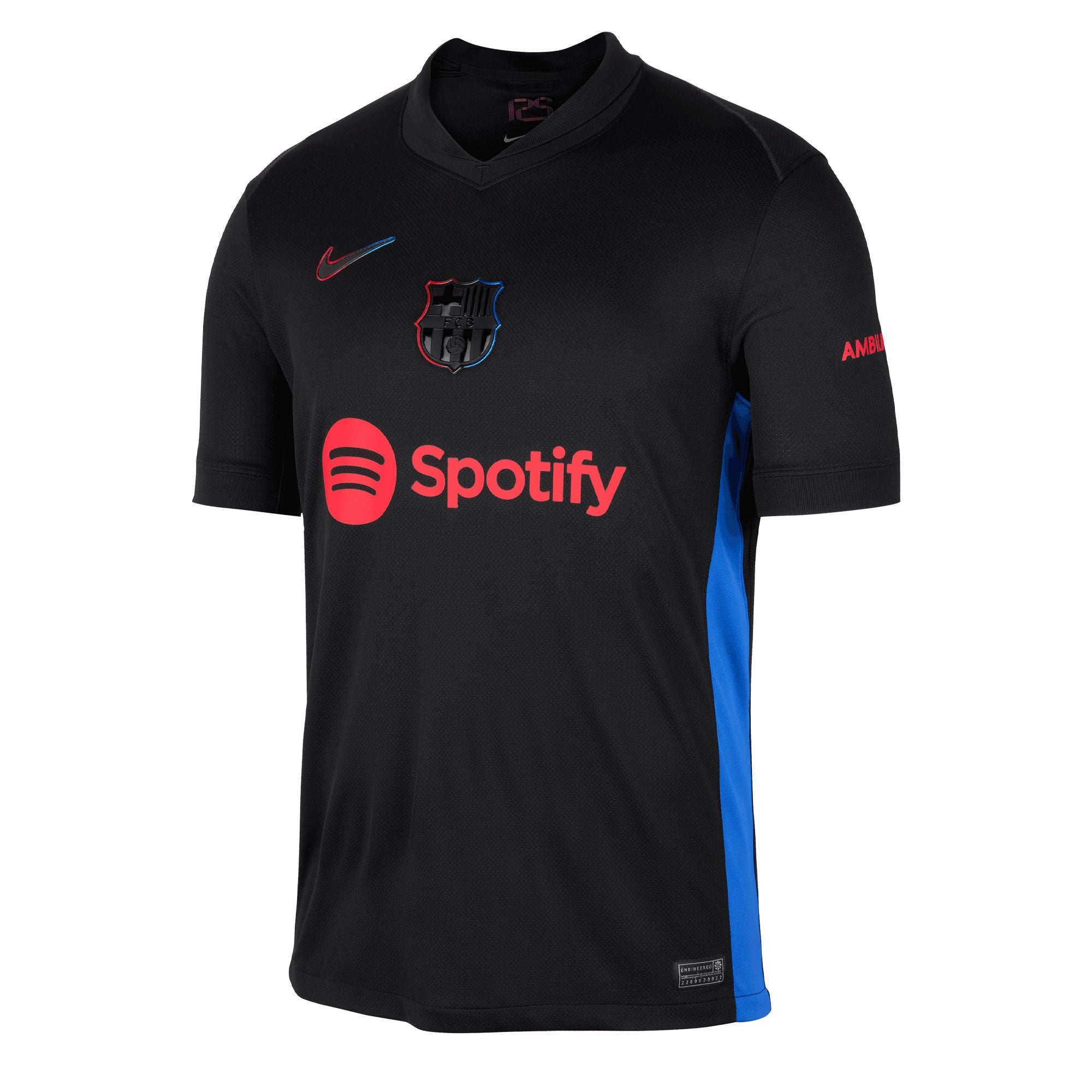 Nike Men's FC Barcelona 2024/25 Away Jersey Black/Red、mySite、bottomscart