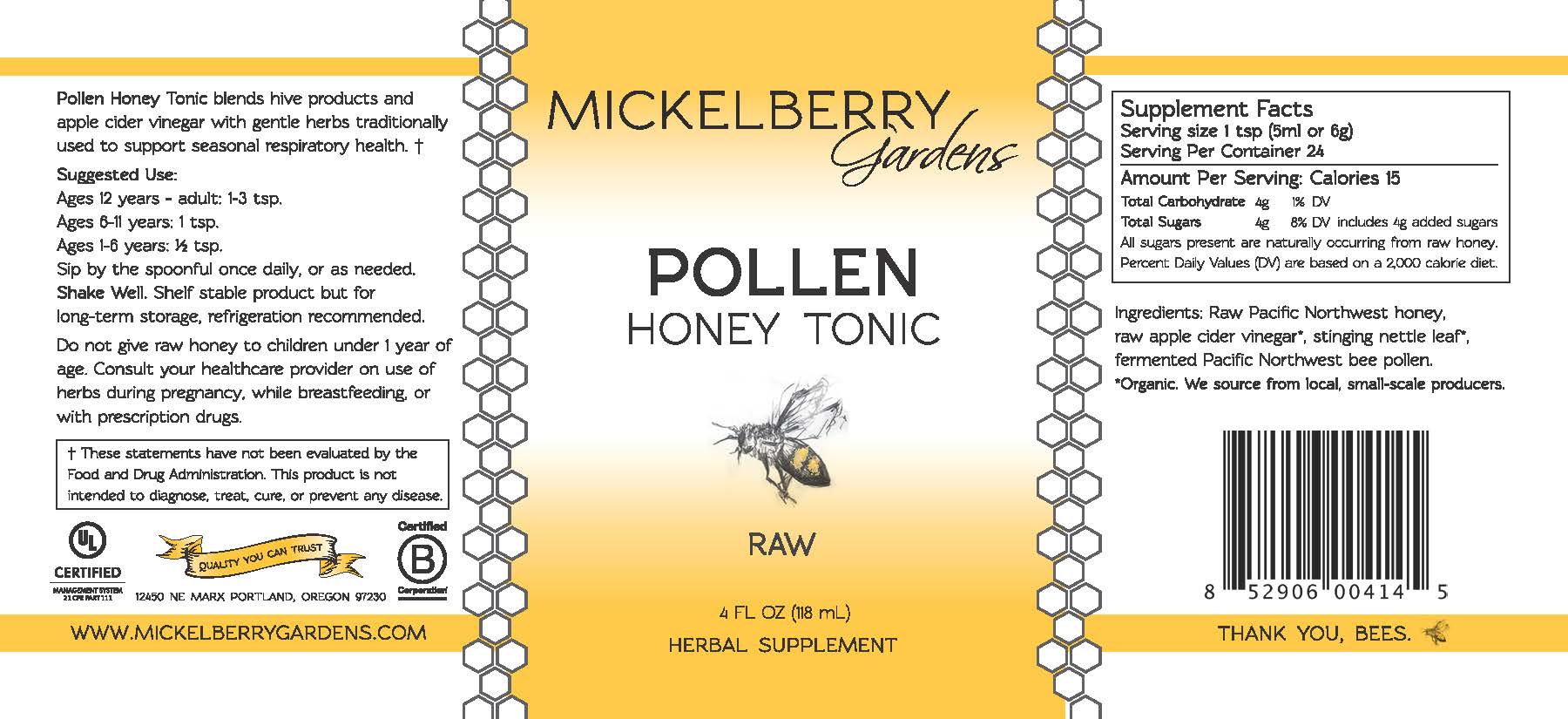 Pollen Honey Tonic、mySite、gigharbornorthrealestate