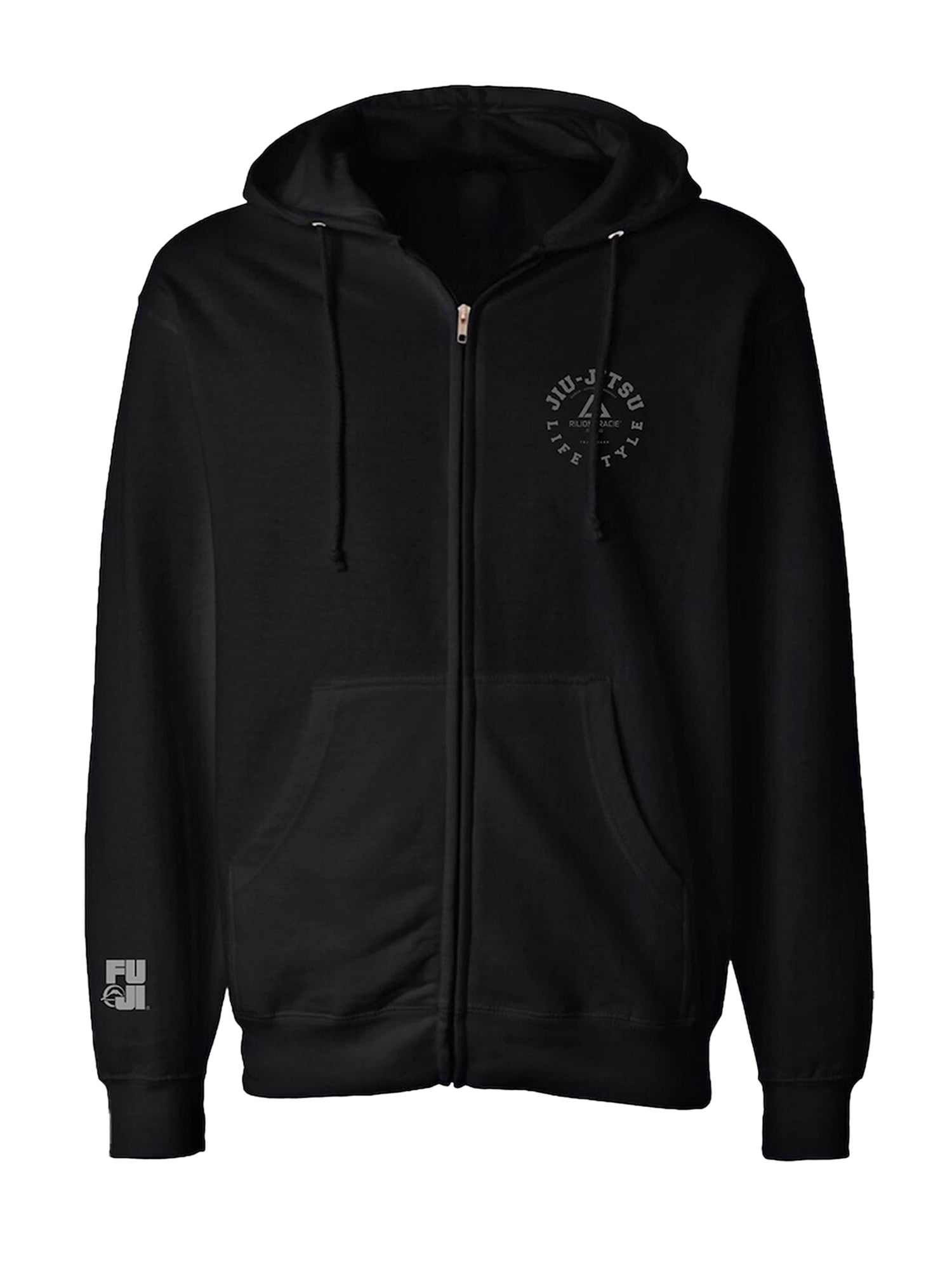 Rilion Gracie Lifestyle Black Zip Hoodie Adult、mySite、gigharbornorthrealestate