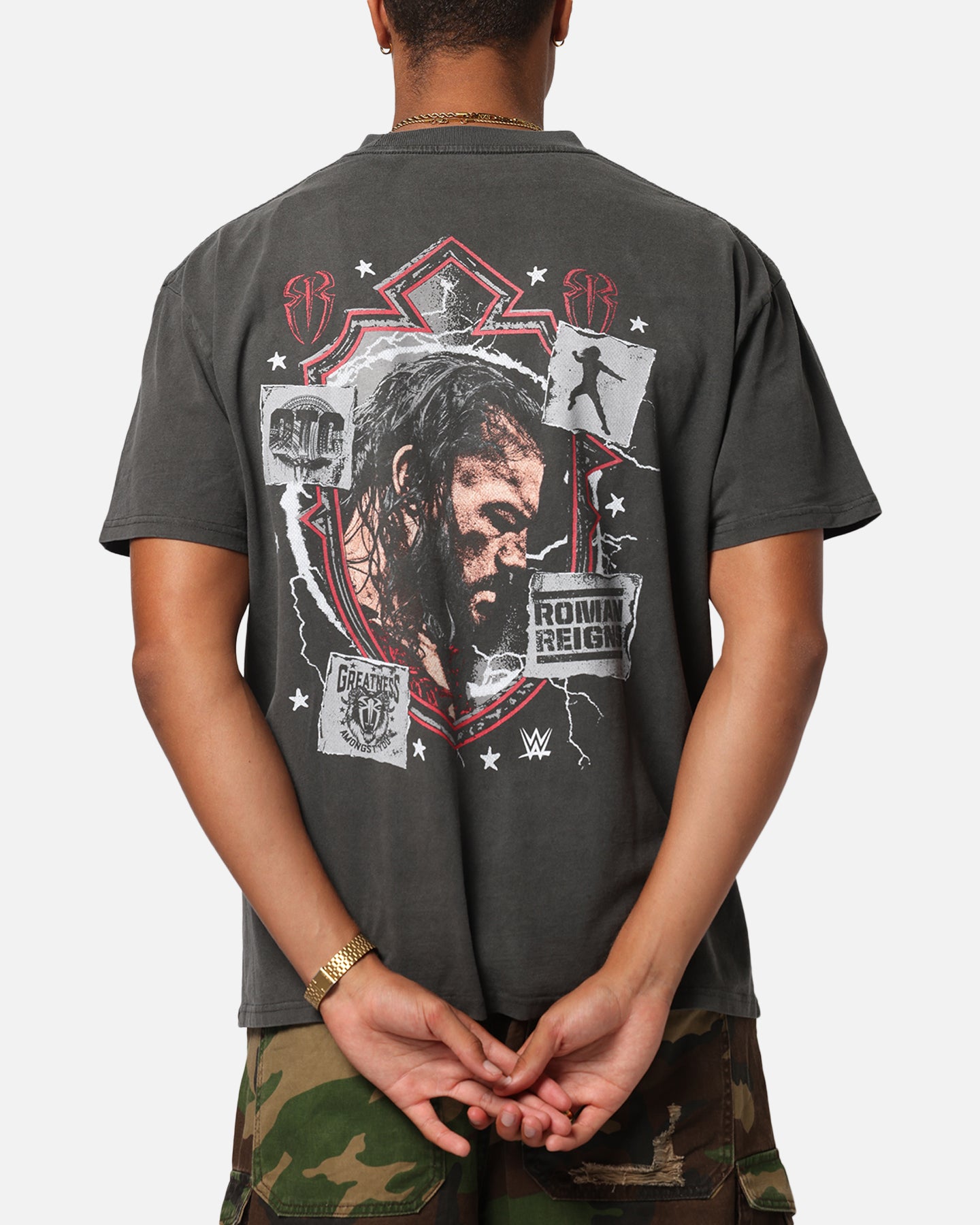 Culture Kings X WWE Roman Reigns Wrestlemania XLI Heavy T-Shirt Black Wash、mySite、zt4zffjzw