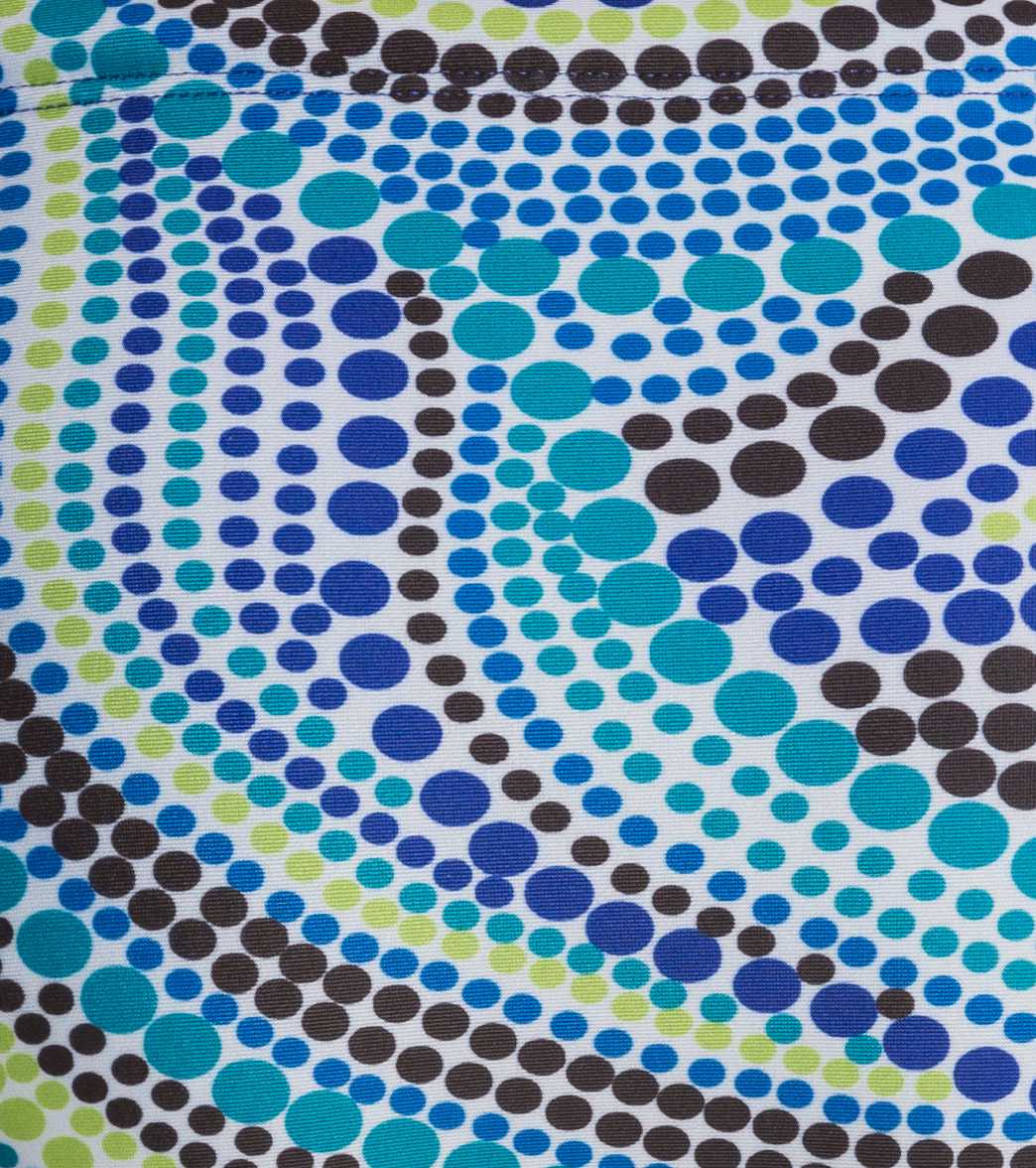 Illusions Dot 2 Dot Blue Green Two Piece Swimsuit Set、mySite、noshort