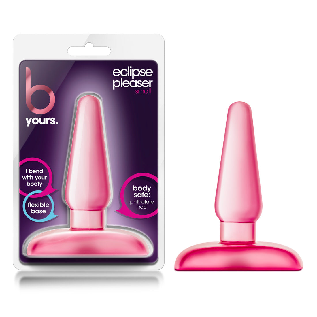 B Yours By Blush® | Eclipse Pleaser Pink 4.25-Inch Anal Plug、mySite、bottomscart