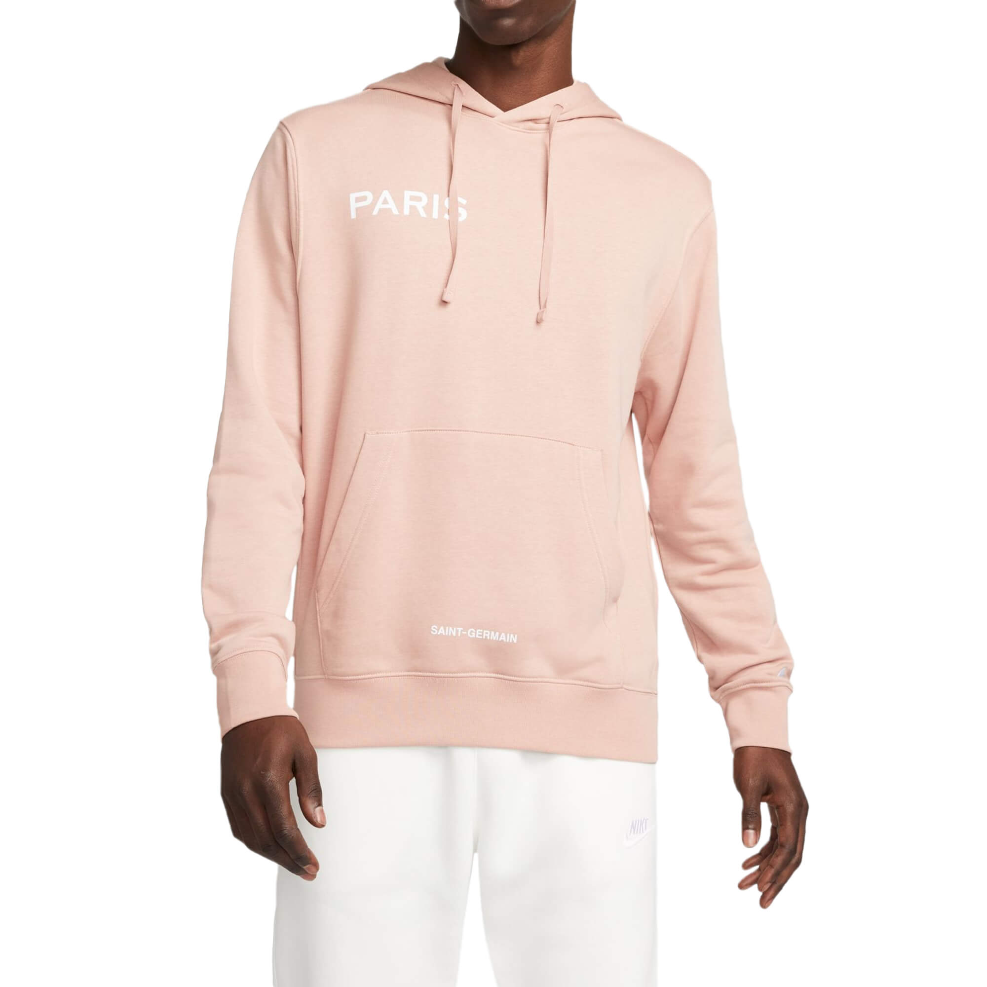 Nike Men's PSG 2022 Hoodie Rose Whisper/White、mySite、noshort