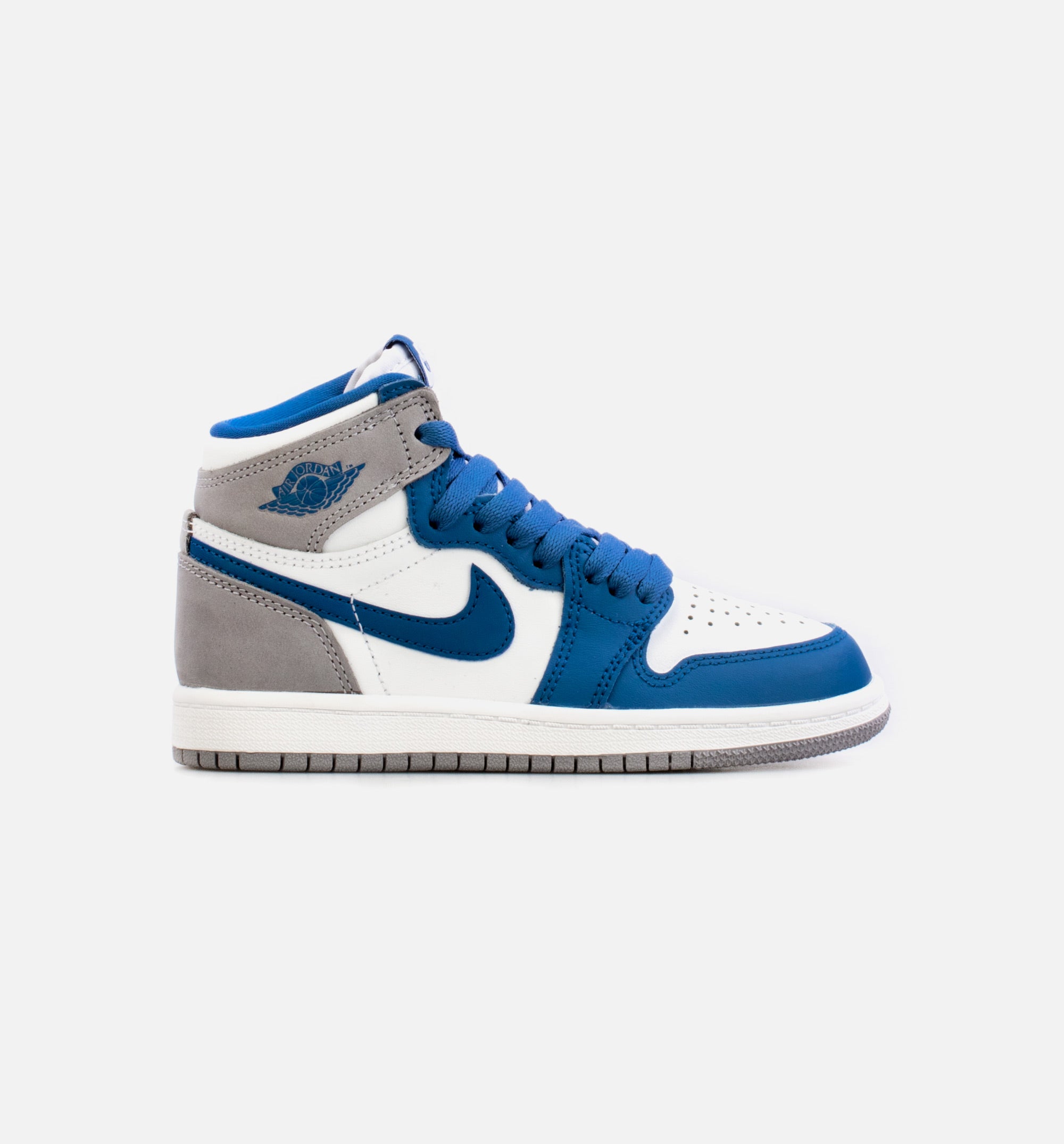Air Jordan 1 High OG True Blue Preschool Lifestyle Shoe - Blue/White Free Shipping、mySite、dreamappss