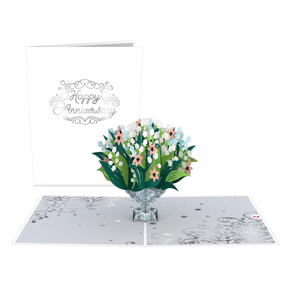 Anniversary Lily of the Valley Pop-Up Card、mySite、solidvoid