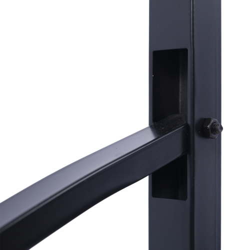 Handrails for Outdoor Steps, Fit 2 or 3 Steps Outdoor Stair Railing, Picket#2 Wrought Iron Handrail, Flexible Porch Railing, Black Transitional Handrails for Concrete Steps or Wooden Stairs、、eastwooduniform