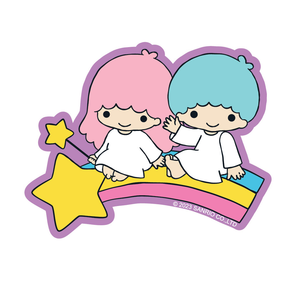  Little Twin Stars Rainbow Ride Vinyl Sticker Decal、mySite、ghnorth