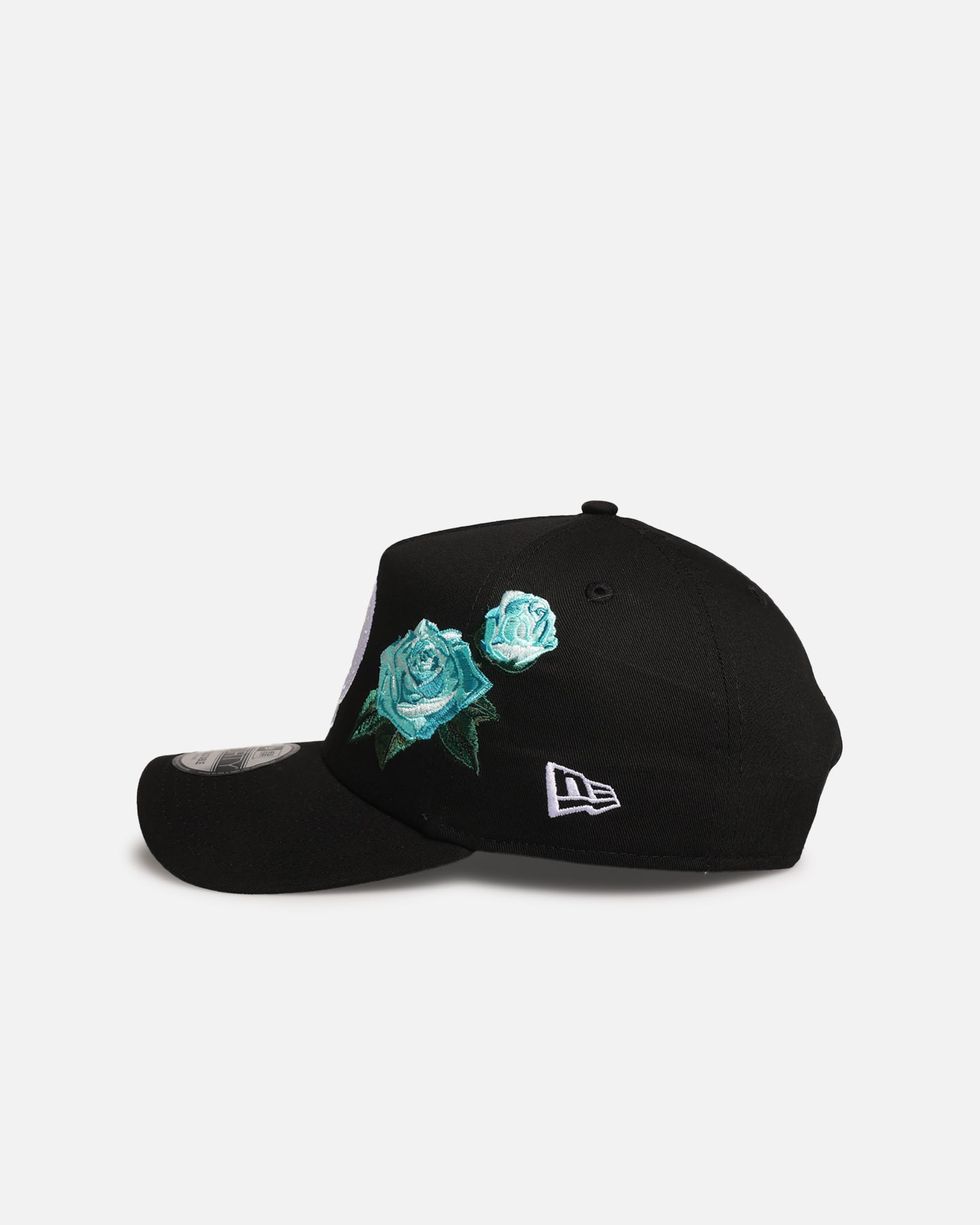 New Era Boston Celtics 'Aqua Rose Embroidery' 9FORTY A-Frame Snapback Black/Aqua、mySite、zt4zffjzw