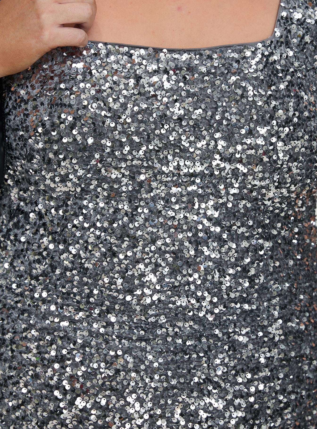 Miss Me Sequin Mini Dress Silver Curve、mySite、solidvoid