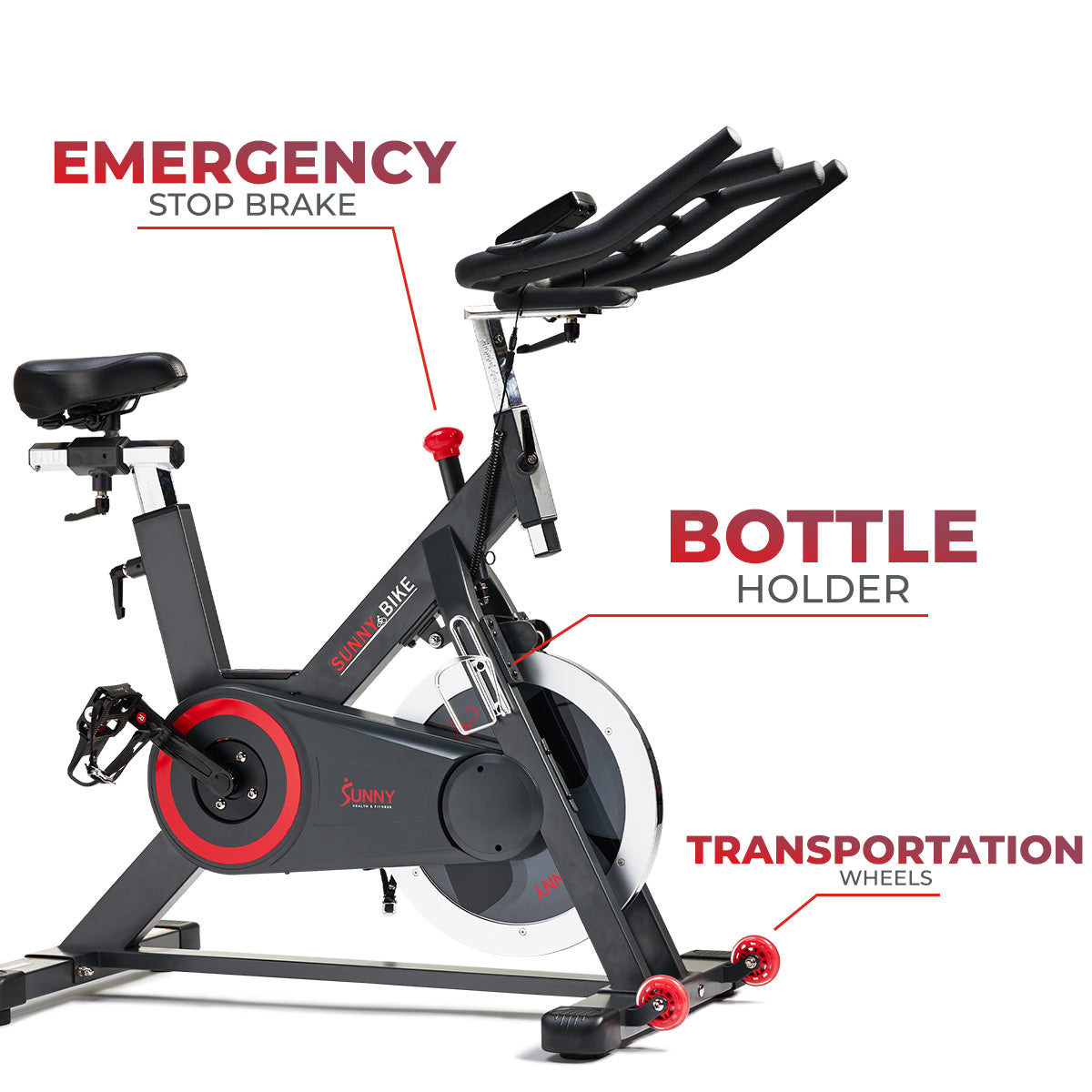  Premium Smart Magnetic Belt Drive Indoor Cycling Exercise Bike with 44LB Flywheel、mySite、ghnorth