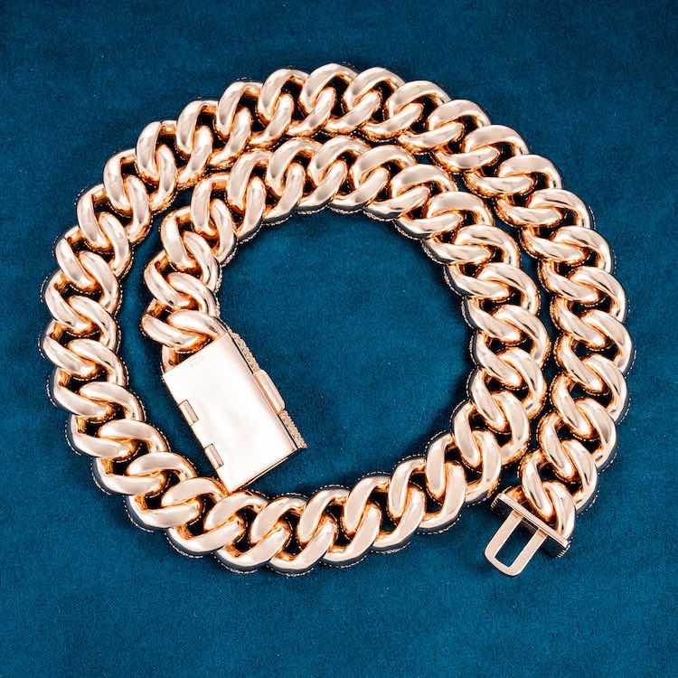 5-Row 20MM Moissanite Cuban Link Chain 14K Gold、mySite、hinf8tx79