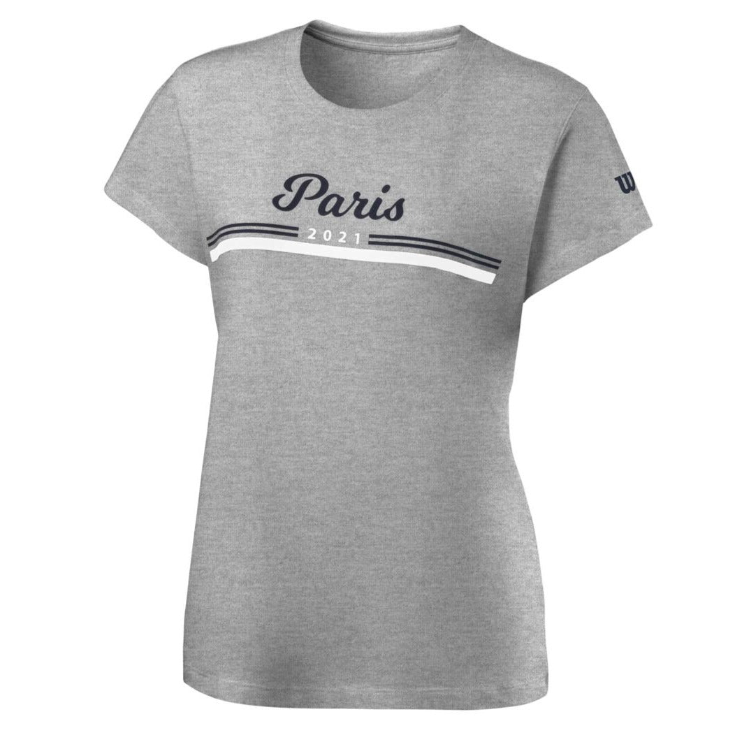 Wilson Women's Paris 2021 Tech Tee (Grey)