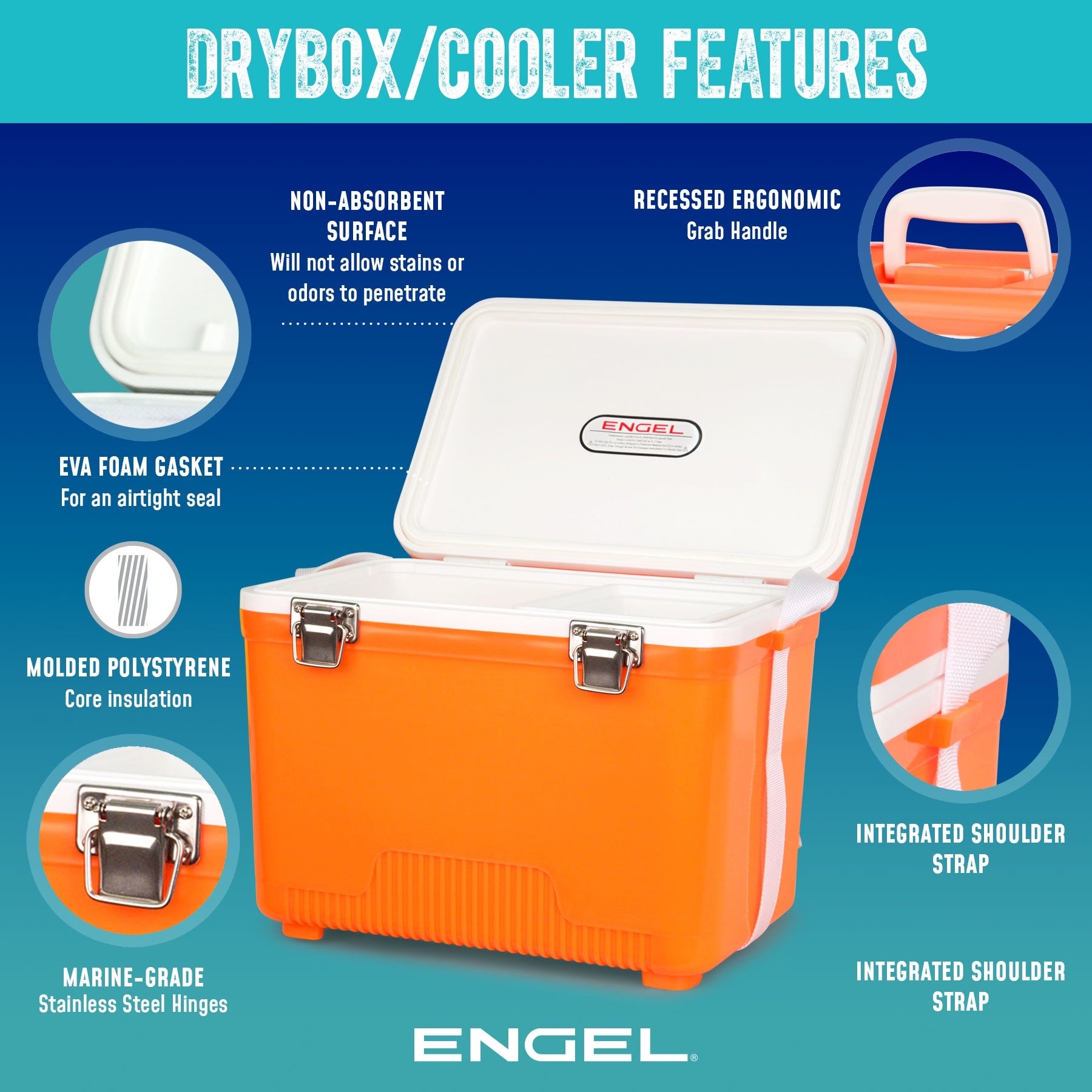 Engel 30 Quart Drybox/Cooler、mySite、noshort
