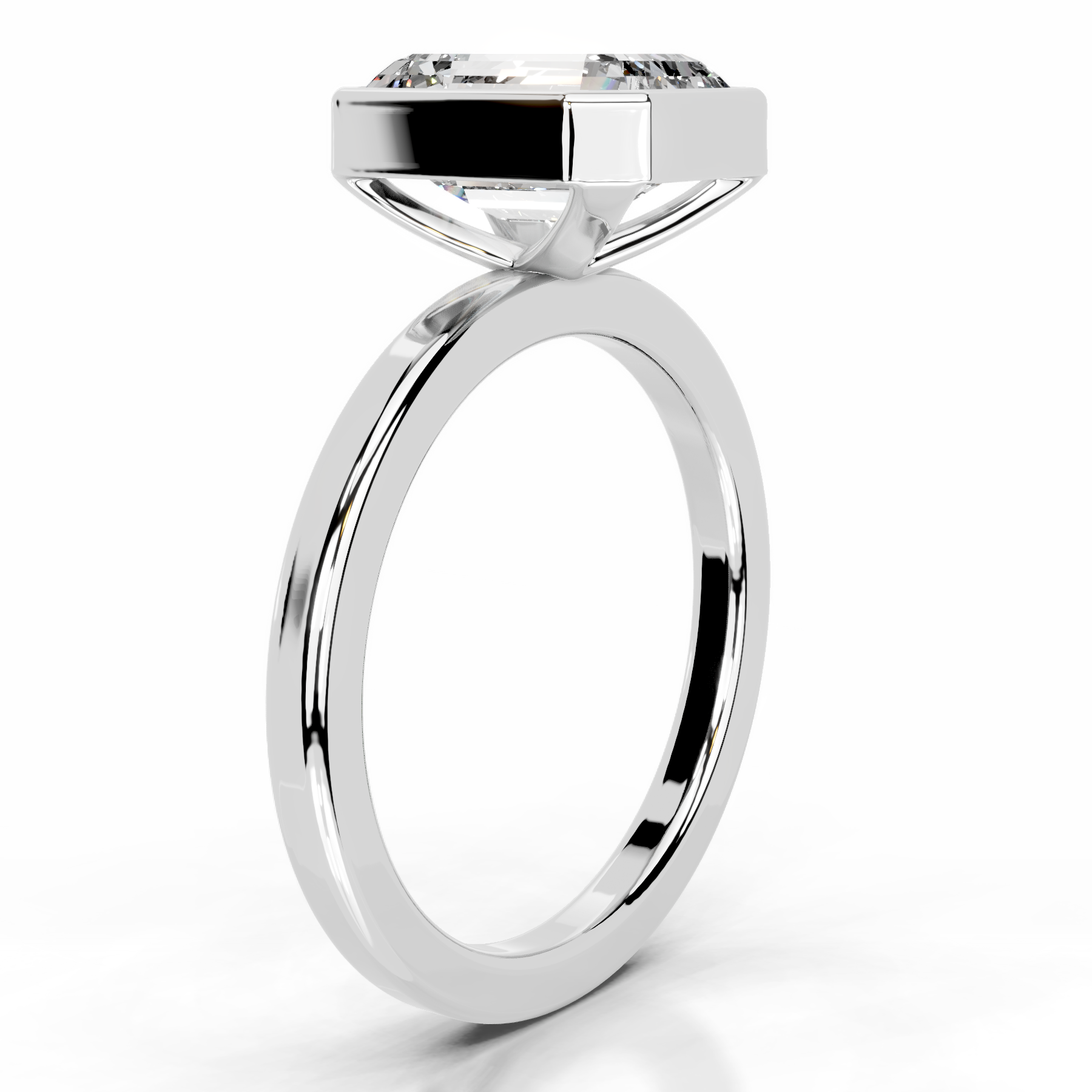 Dima Lab Grown Diamond Ring (2 Carat) -18K White Gold、mySite、hinf8tx79