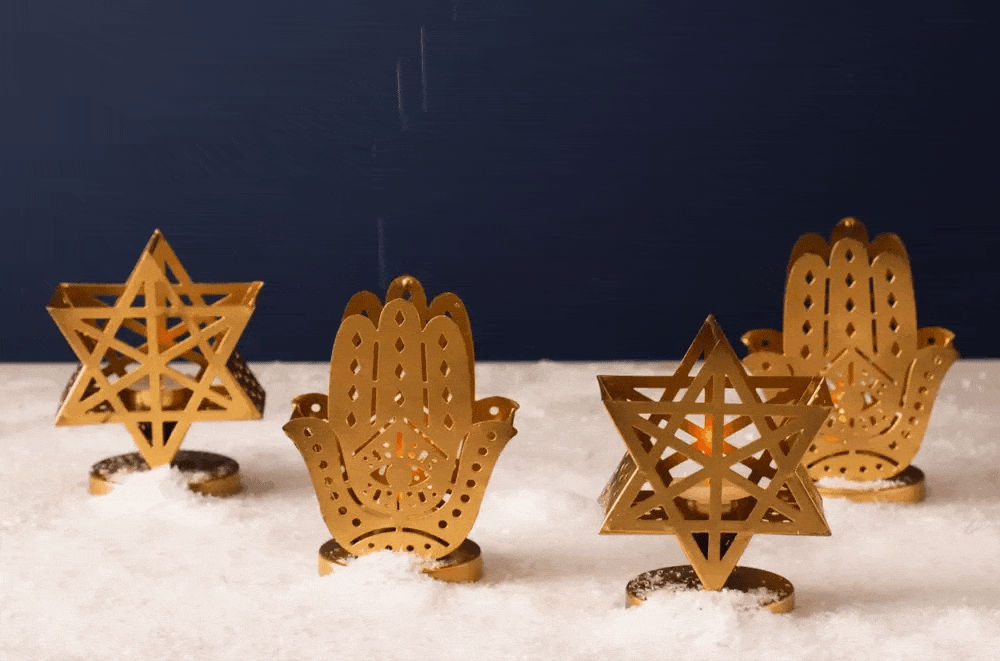 Yael Tealight Candle Holder - Star of David、mySite、topwebapps