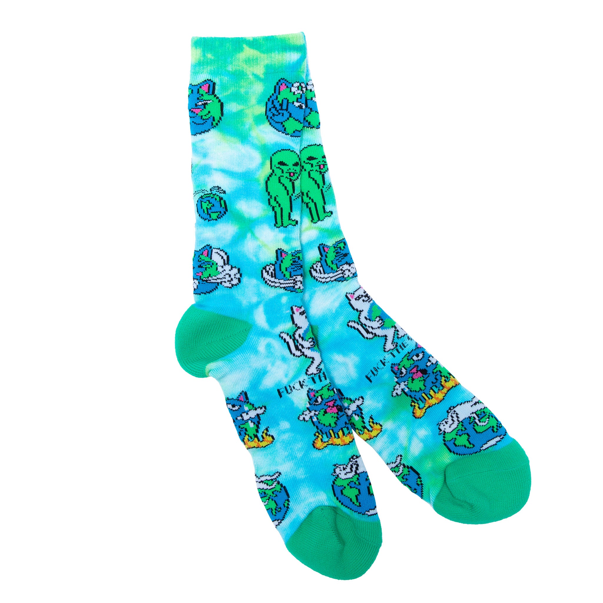  Save The World Socks (Blue Tie Dye)、mySite、merchandisen