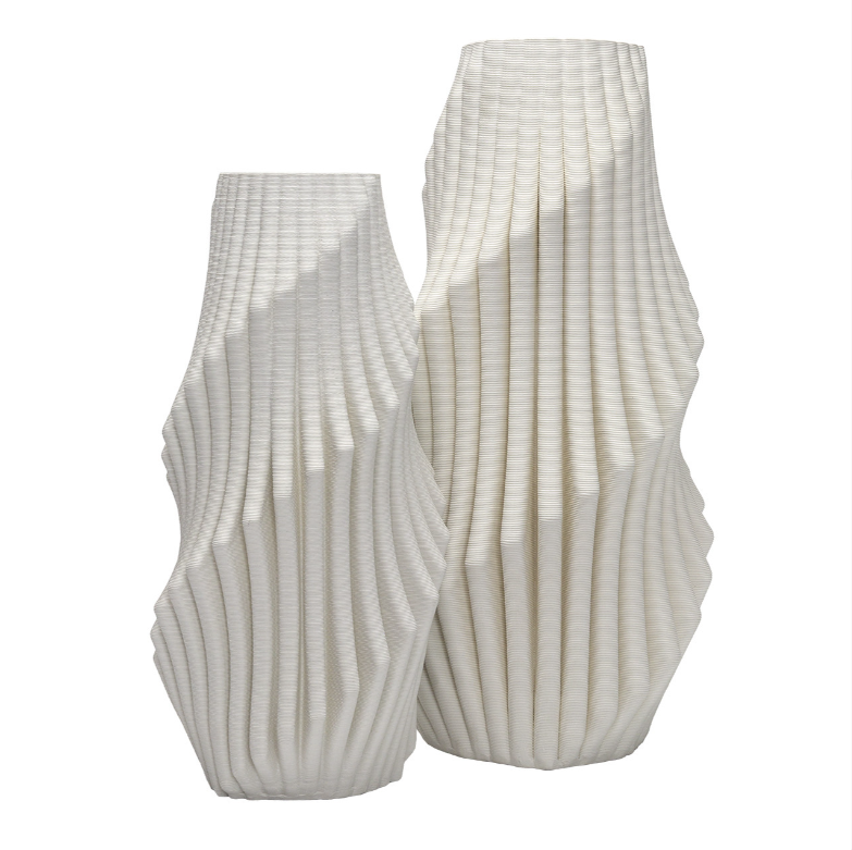  Spearman White Textured Vase、mySite、elrpsem3k