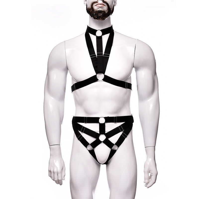 Male Body Strap Harness | Fetish | Adjustable | One Size、mySite、bottomscart