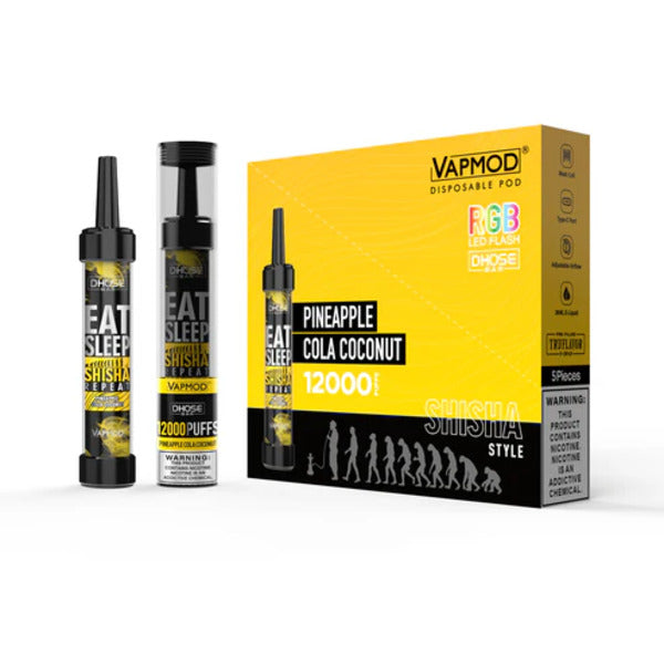 VapMod DHose Bar QD71 12000 Puffs Rechargeable Disposable Vape 26mL 5 Pack、mySite、zt4zffjzw