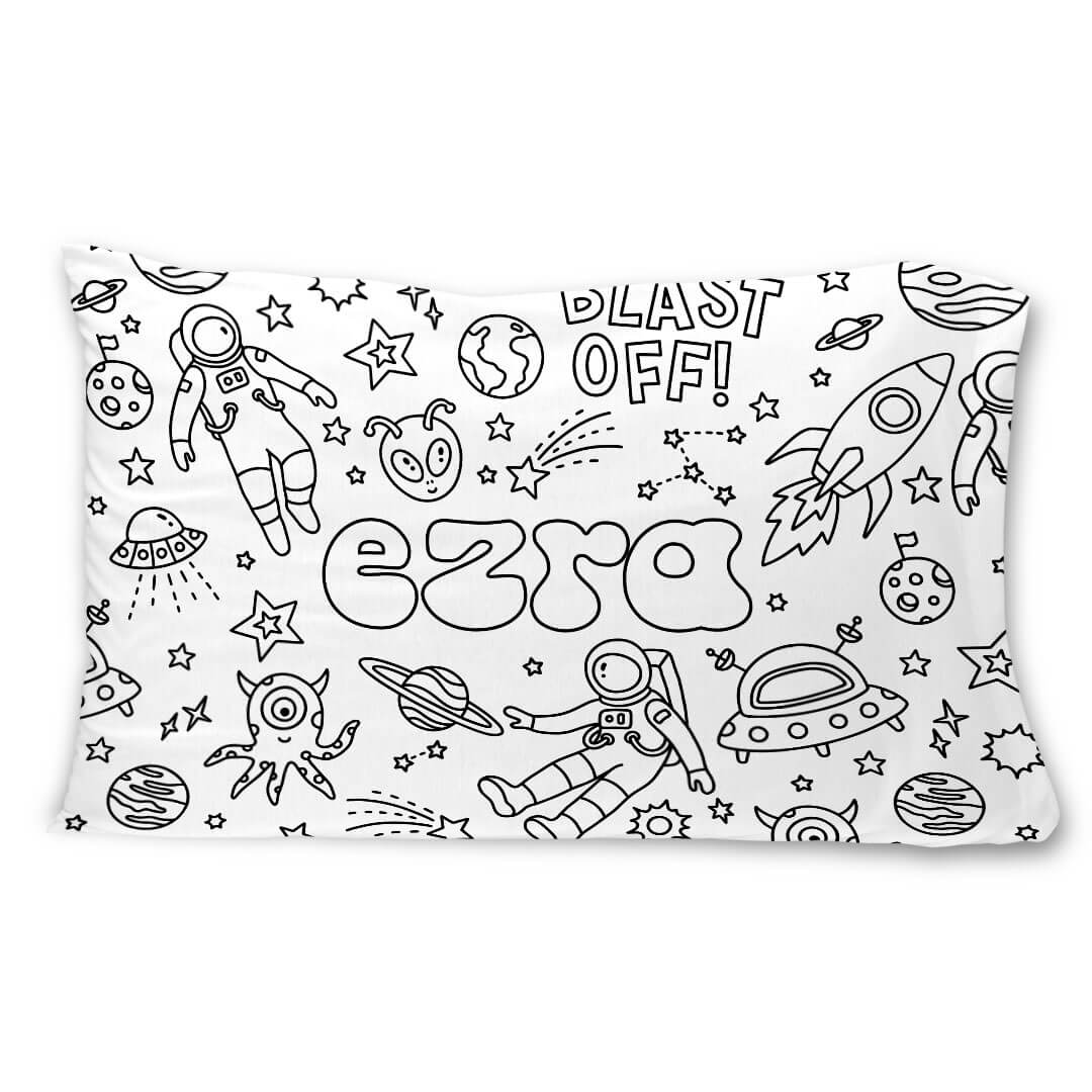  Colorable Personalized Pillow Case | Blast Off、mySite、layawaytickets