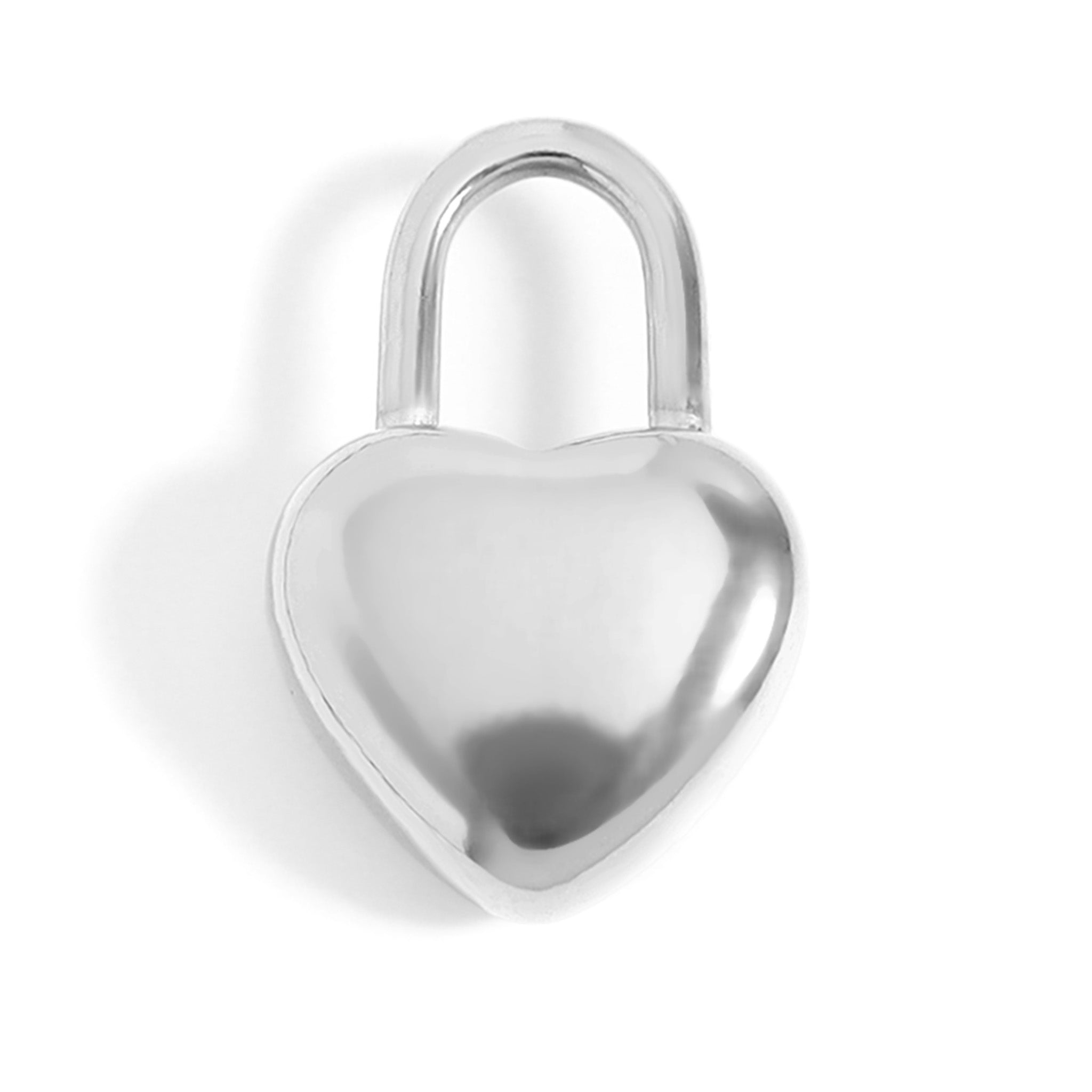 18K Gold PVD Stainless Steel Heart Padlock Charm / PDL0109、mySite、dreamappss