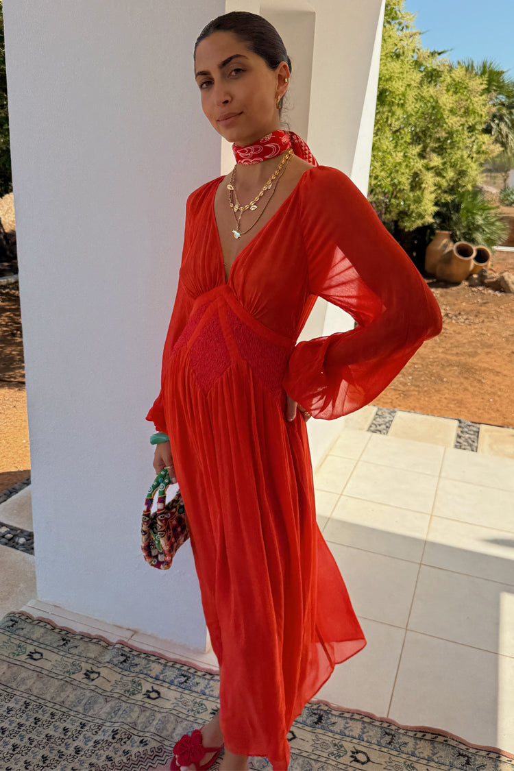 Red and Pink Reign Dress Petite、mySite、solidvoid