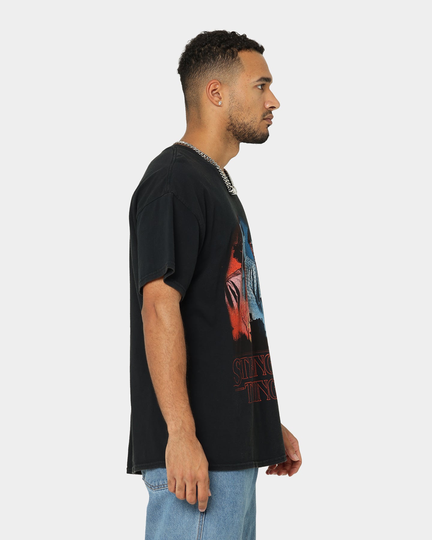 Goat Crew X Stranger Things Beginning Vintage T-Shirt Washed Black、mySite、zt4zffjzw