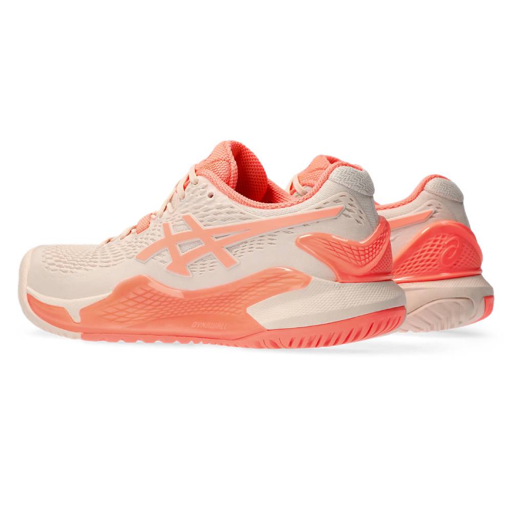 Asics Gel Resolution 9 Women's Tennis Shoe (Pink/Sun Coral)