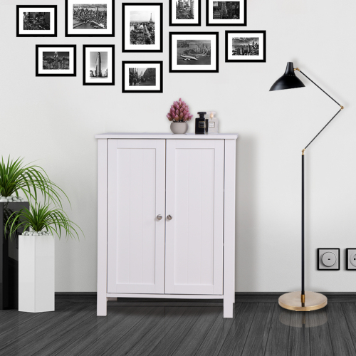 White Lift Top Entryway Storage Cabinet with 2 Safety Hinge, Wooden Toy Box、、casual