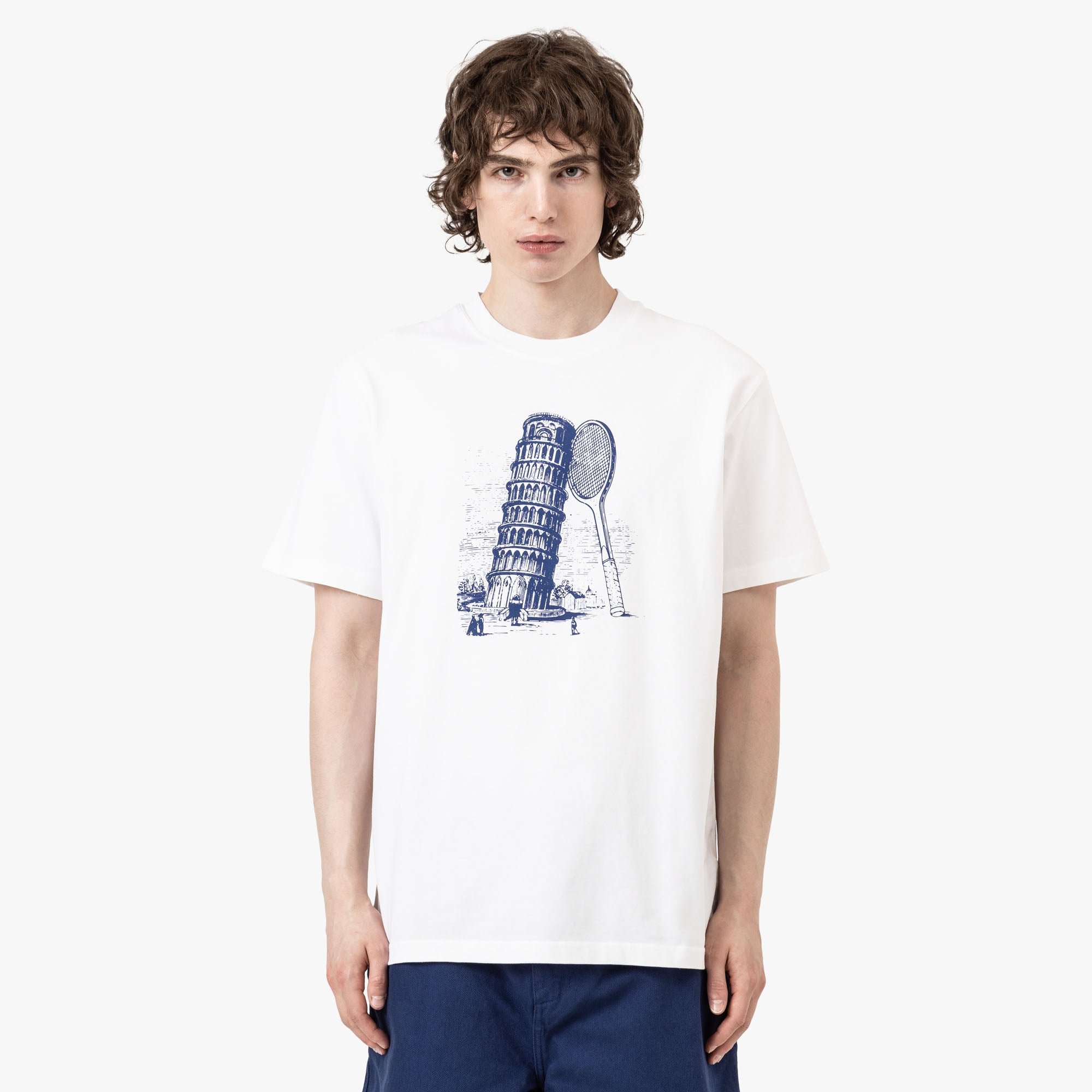  Palmes Tower T-Shirt White、mySite、merchandisen